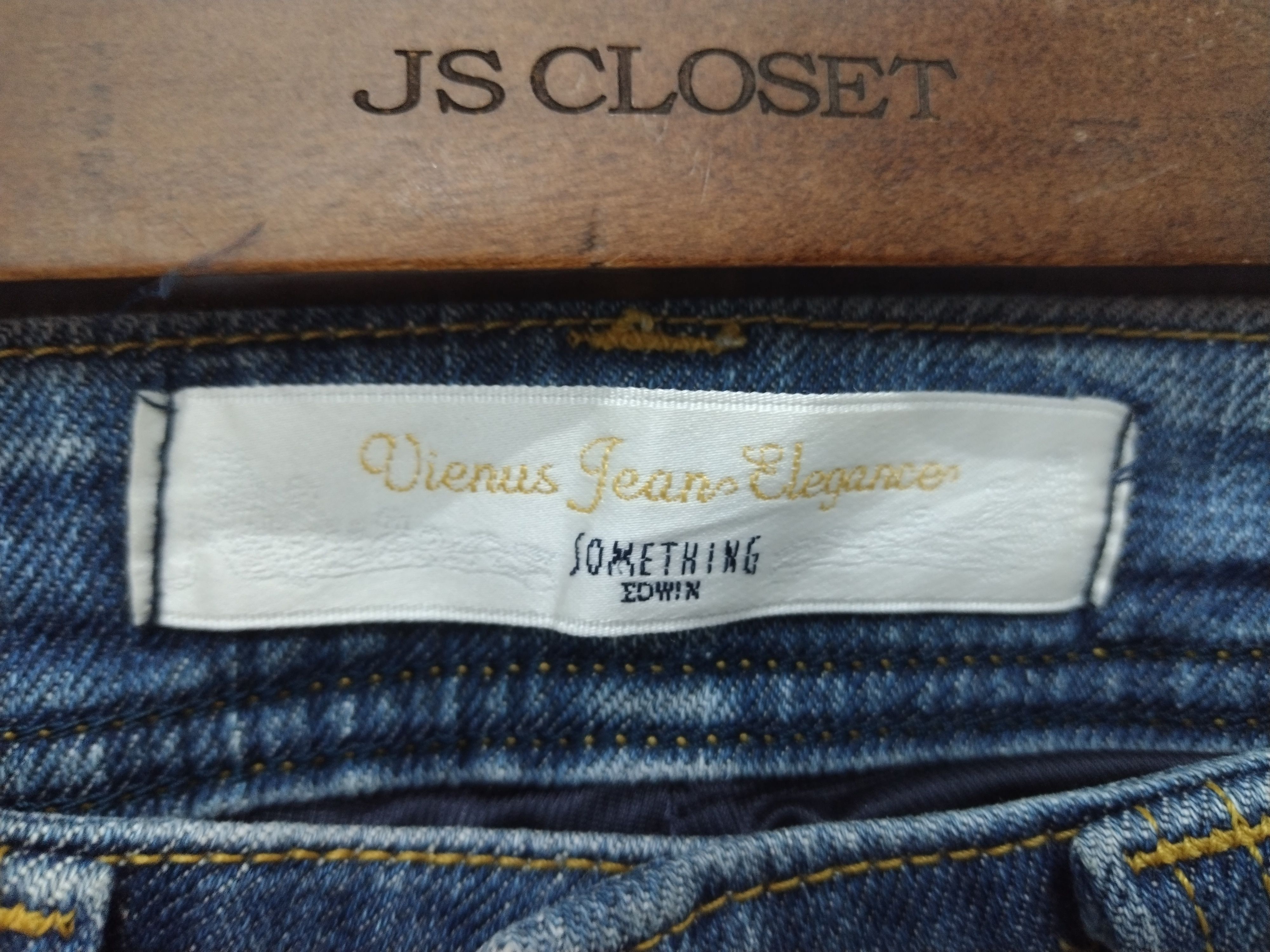 Edwin × Japanese Brand × Seditionaries 💥Crazy nice flared & design Vienus Jeans Elegance by Edwin Size 29" - 3 Thumbnail