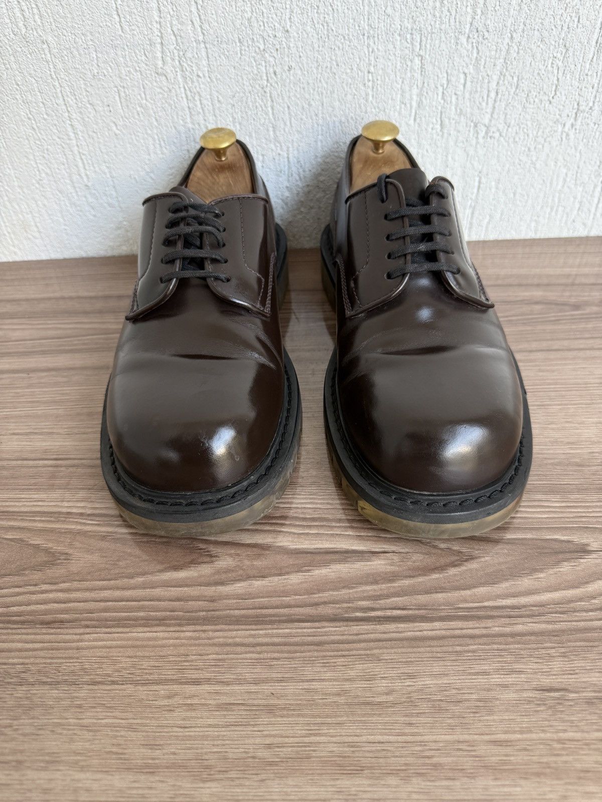Bottega Veneta Calfskin brush leather derby Size US 8 / EU 41 - 6 Thumbnail