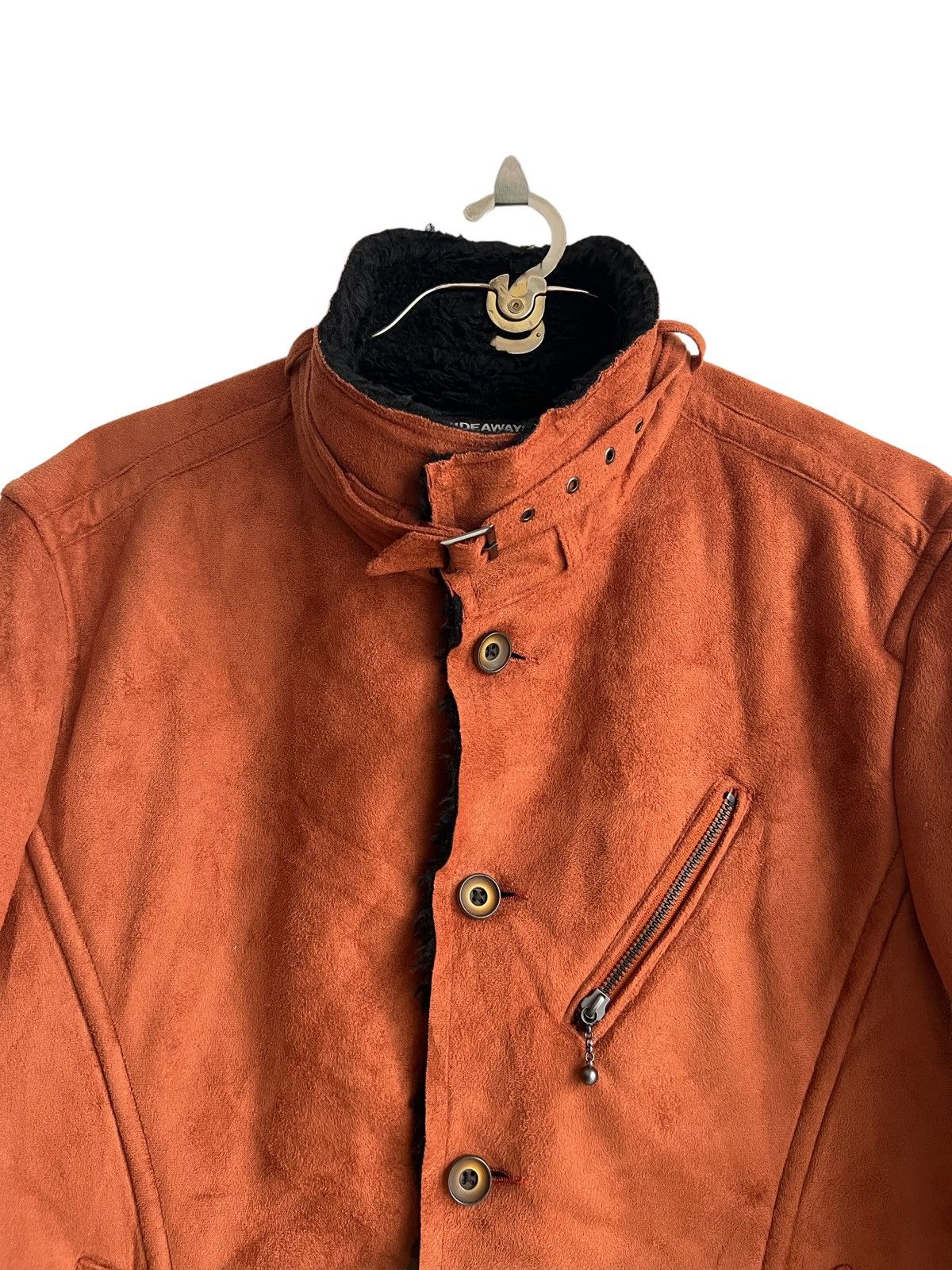 Genuine Leather × HIDEAWAYS × Le Grande Bleu (L.G.B.) Y2K Hideaways Nicole Sherpa Faux Suede Leather Biker Jacket Size US M / EU 48-50 / 2 - 5 Thumbnail