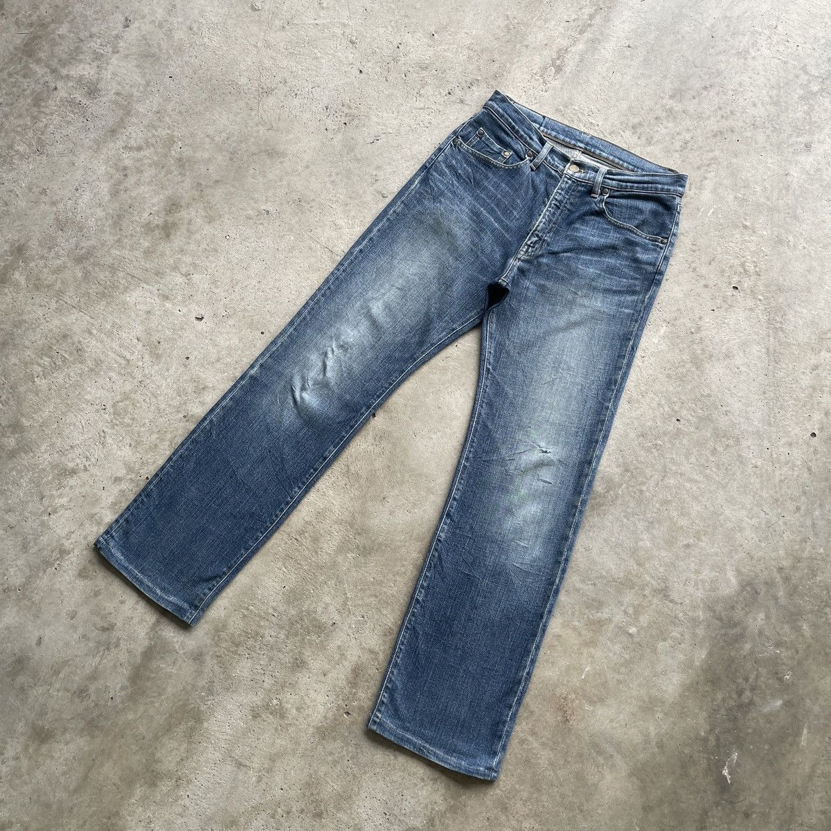 Big John × Japanese Brand × Jean W30x30💥 Vintage Big John Faded Jeans Denim Pants Japan Size US 30 / EU 46 - 2 Thumbnail