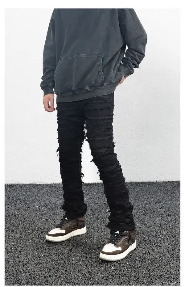 VIBE stack grunge damaged ripped jeans Size US 30 / EU 46 - 1 Thumbnail