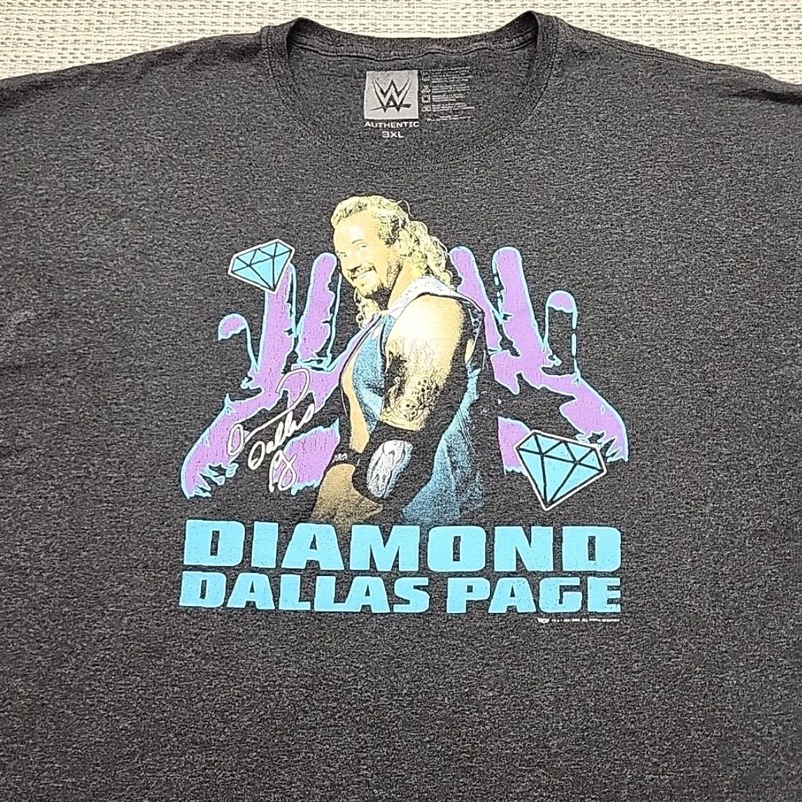 Vintage WCW WWE Diamond Dallas Page Tee Shirt Mens 3XL Gray Short Sleeve T-Shirt Graphic Print WWE Graphic Tee Shirt Mens 3XL Gray Short Sleeve Size US XXL / EU 58 / 5 - 4 Thumbnail