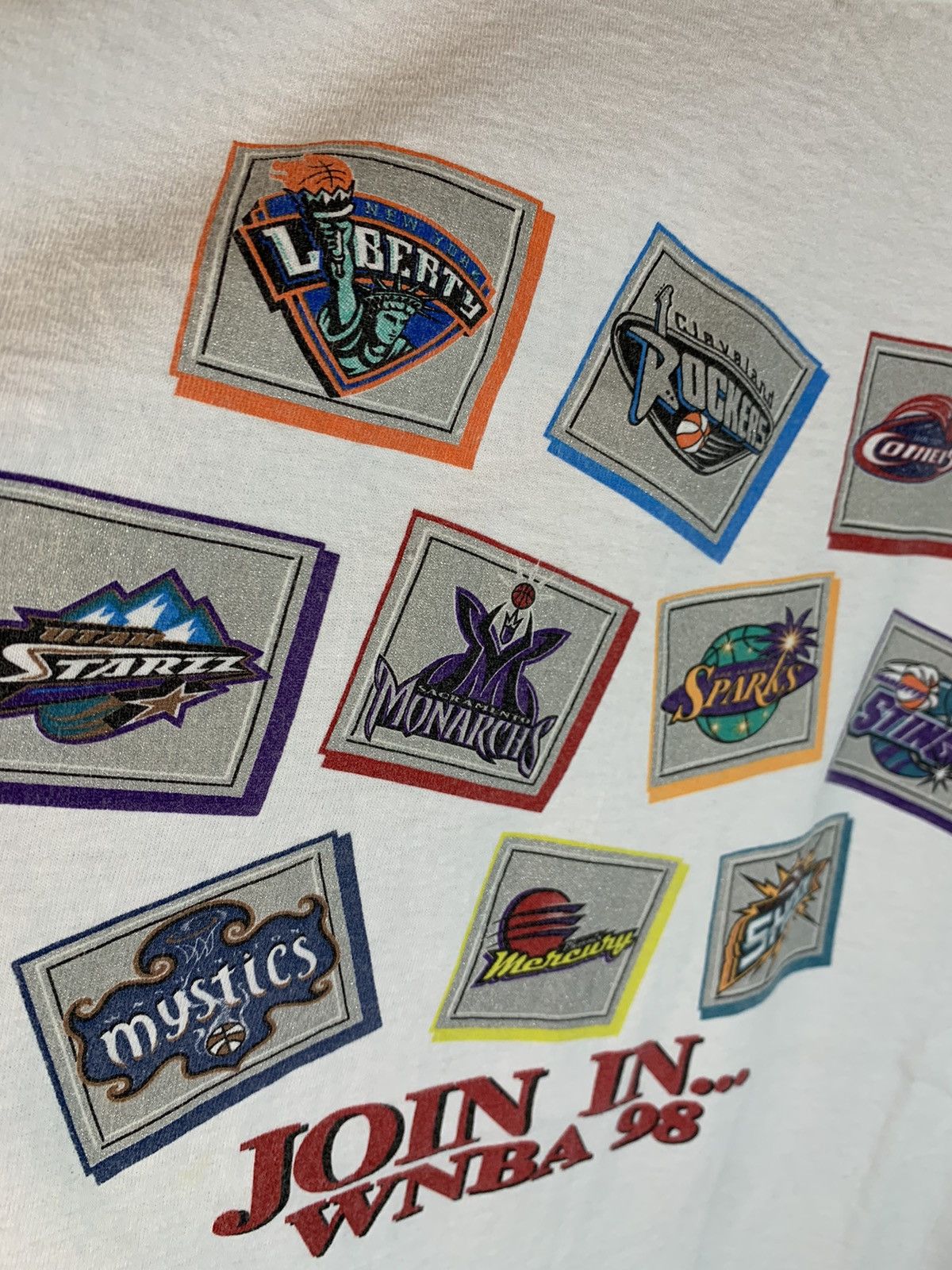 Champion × NBA × Vintage *RARE* Vintage 1998 WNBA x Champion Basketball Teams Shirt Size US XL / EU 56 / 4 - 4 Thumbnail