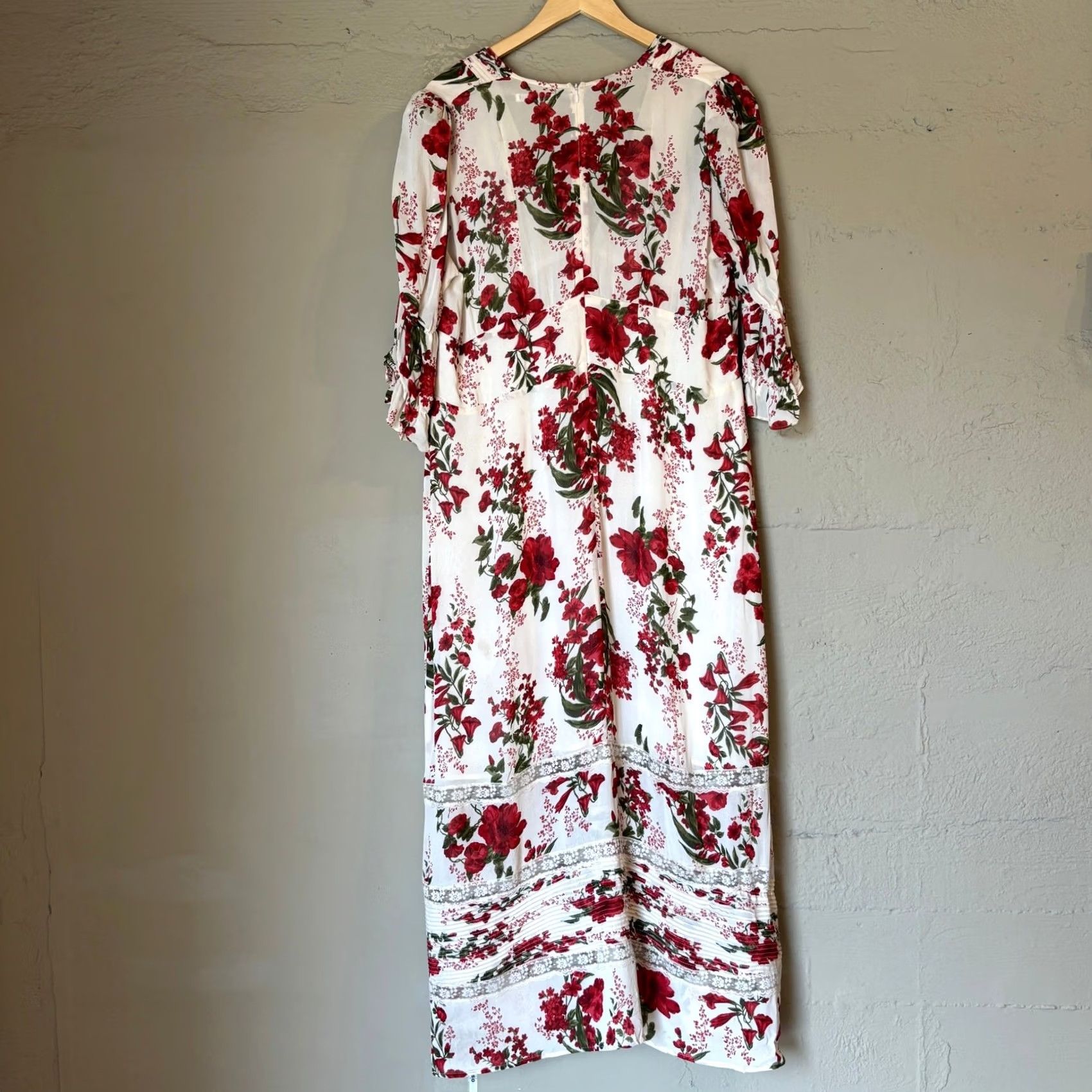 Reformation Reformation Maxi Dress Women's 18 Summer Boho Floral Print Lace Size XXL / US 16-18 / IT 52-54 - 3 Thumbnail