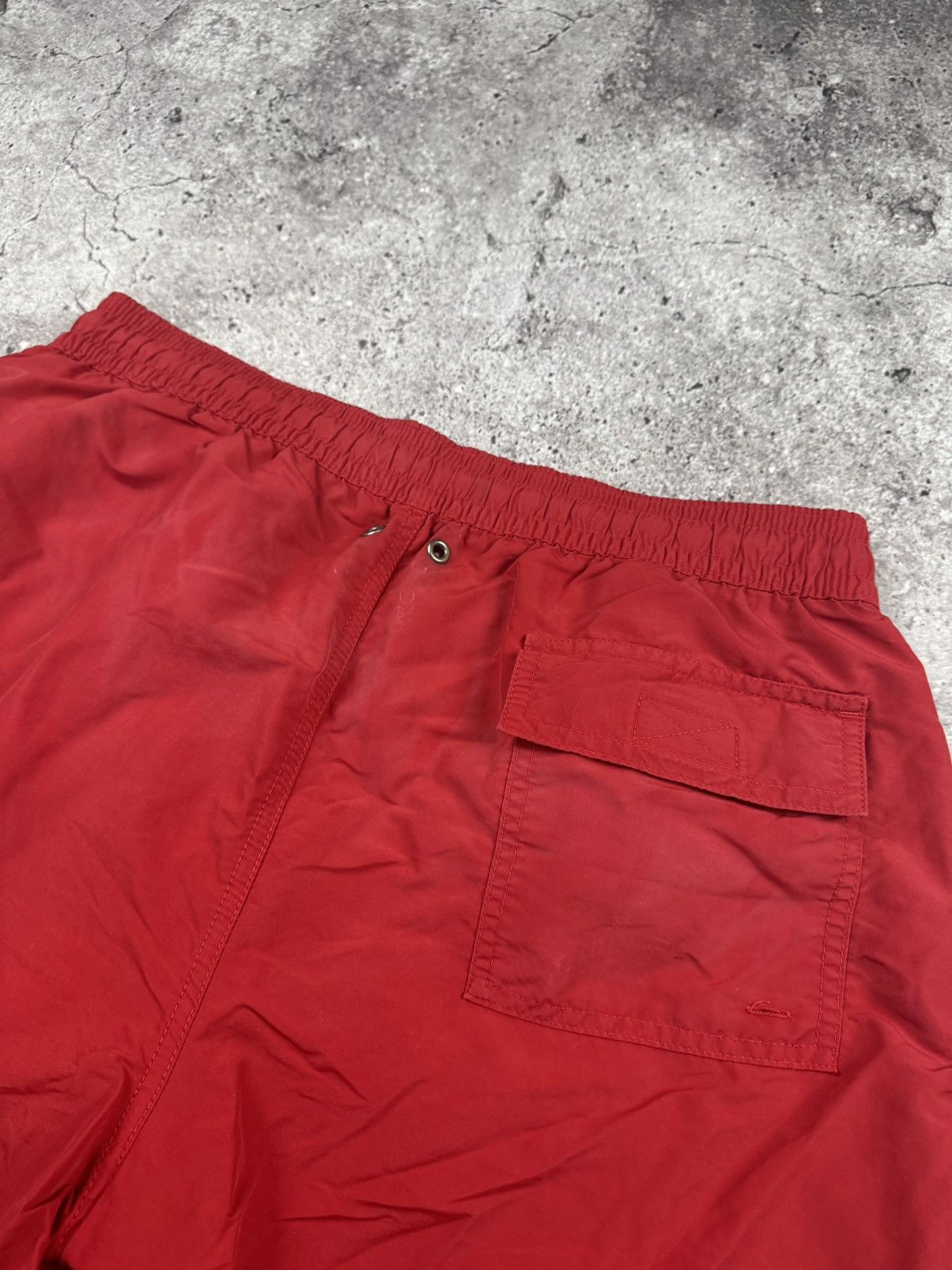 Polo Ralph Lauren Vintage 90's Polo Ralph Lauren Nylon Red Casual Shorts Faded Size US 32 / EU 48 - 7 Thumbnail