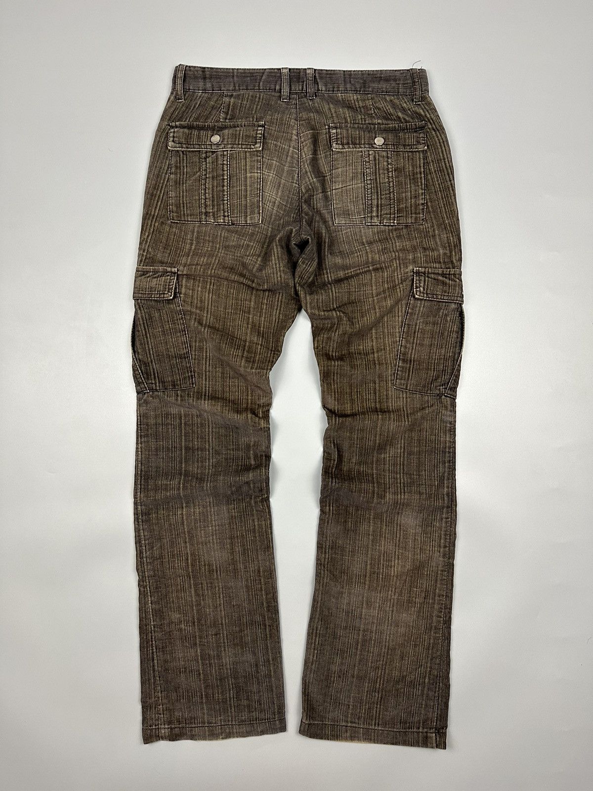 Japanese Brand × semanticdesign Semantic Design Cargo Multipocket Zipper Suede Flared Pant Size US 31 - 2 Thumbnail