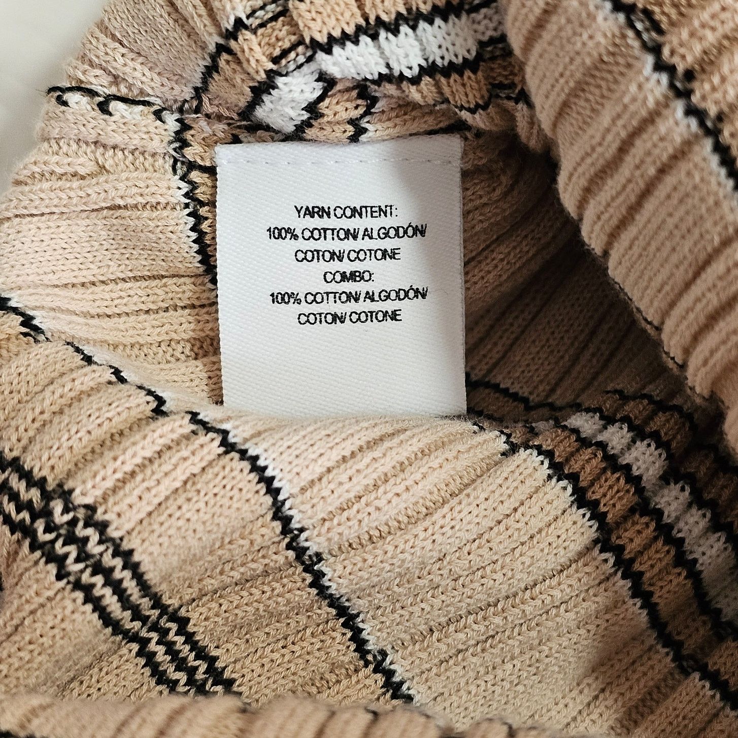 Derek Lam 10 Crosby DEREK LAM 10 CROSBY Layered Cream/Brown Striped Tank Top S Size S / US 4 / IT 40 - 7 Thumbnail