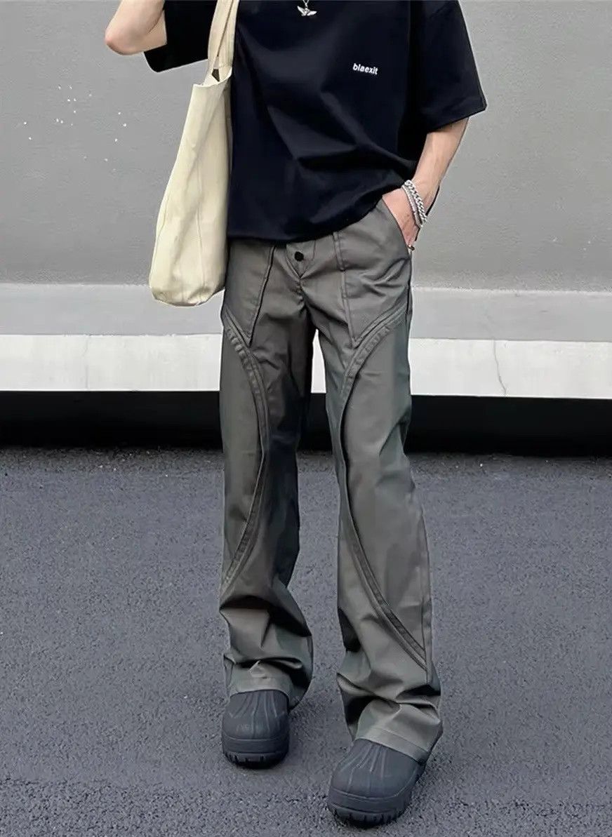 Japanese Brand Streetwear Design Loose Baggy Straight Casual Pants Size US 32 / EU 48 - 4 Thumbnail