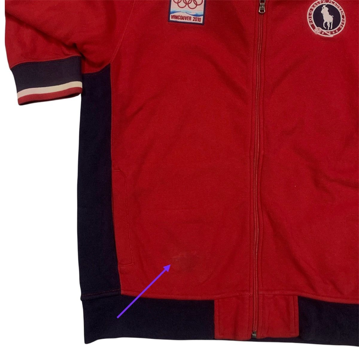 Polo Ralph Lauren Vtg Polo Ralph Lauren USA Olympic Team 2010 Tracktop Sweater Size US L / EU 52-54 / 3 - 7 Thumbnail