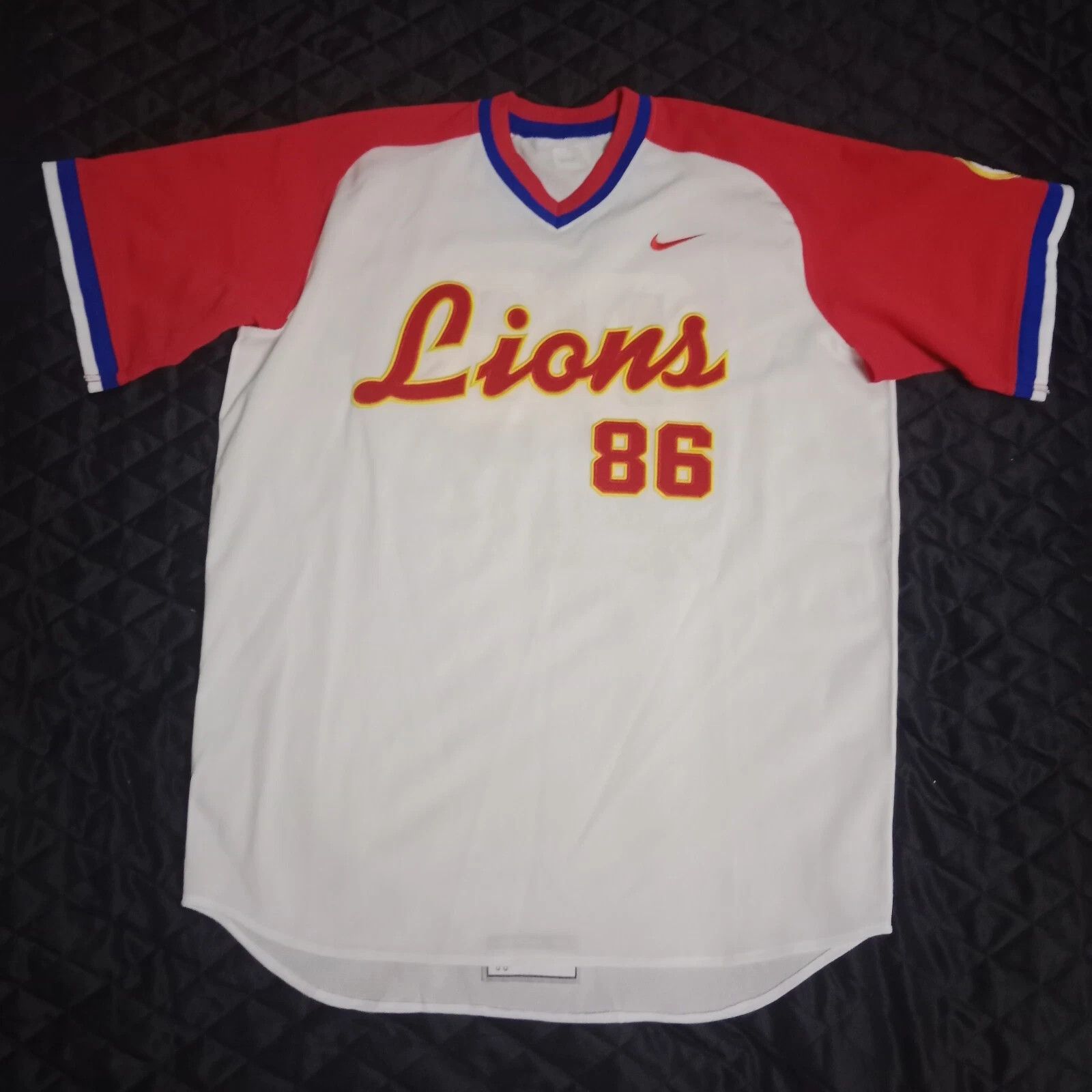 Nike Seibu Lions Tetsuya Shiozaki Game Worn Baseball Jersey Size US XL / EU 56 / 4 - 1 Thumbnail