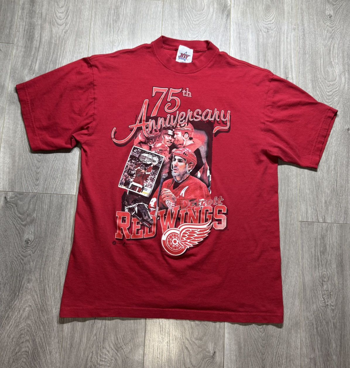 Vintage Vintage NHL Detroit Red Wings 90s Chelios 75th Anniversary Size US L / EU 52-54 / 3 - 1 Thumbnail