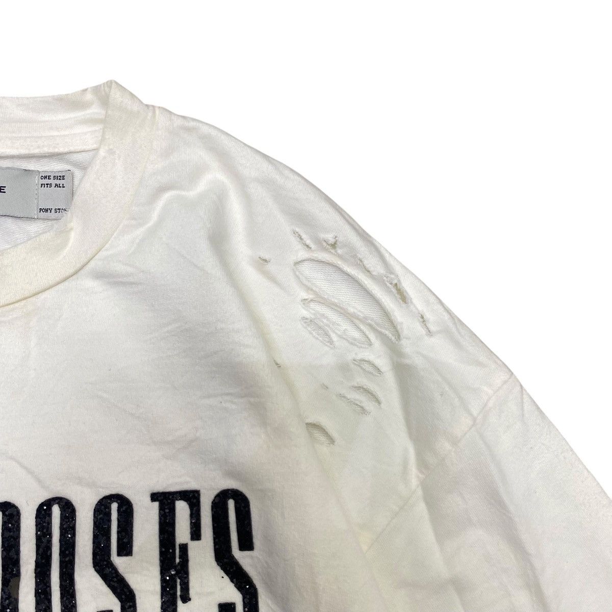 Japanese Brand PONY STONE FUN N’ DOSES ROSE GRAPHIC DISTRESSED OVERSIZED Size US M / EU 48-50 / 2 - 4 Thumbnail