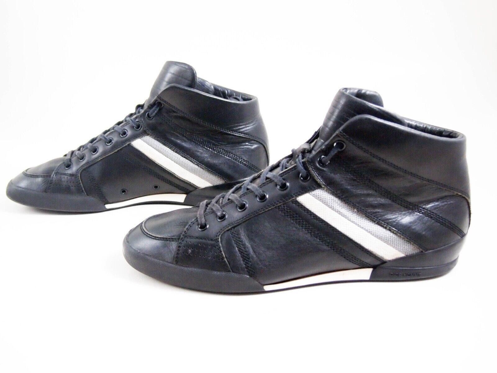 Dior Dior Homme High Top Sneakers Black Leather EU 41 US 8 Size US 8 / EU 41 - 3 Thumbnail