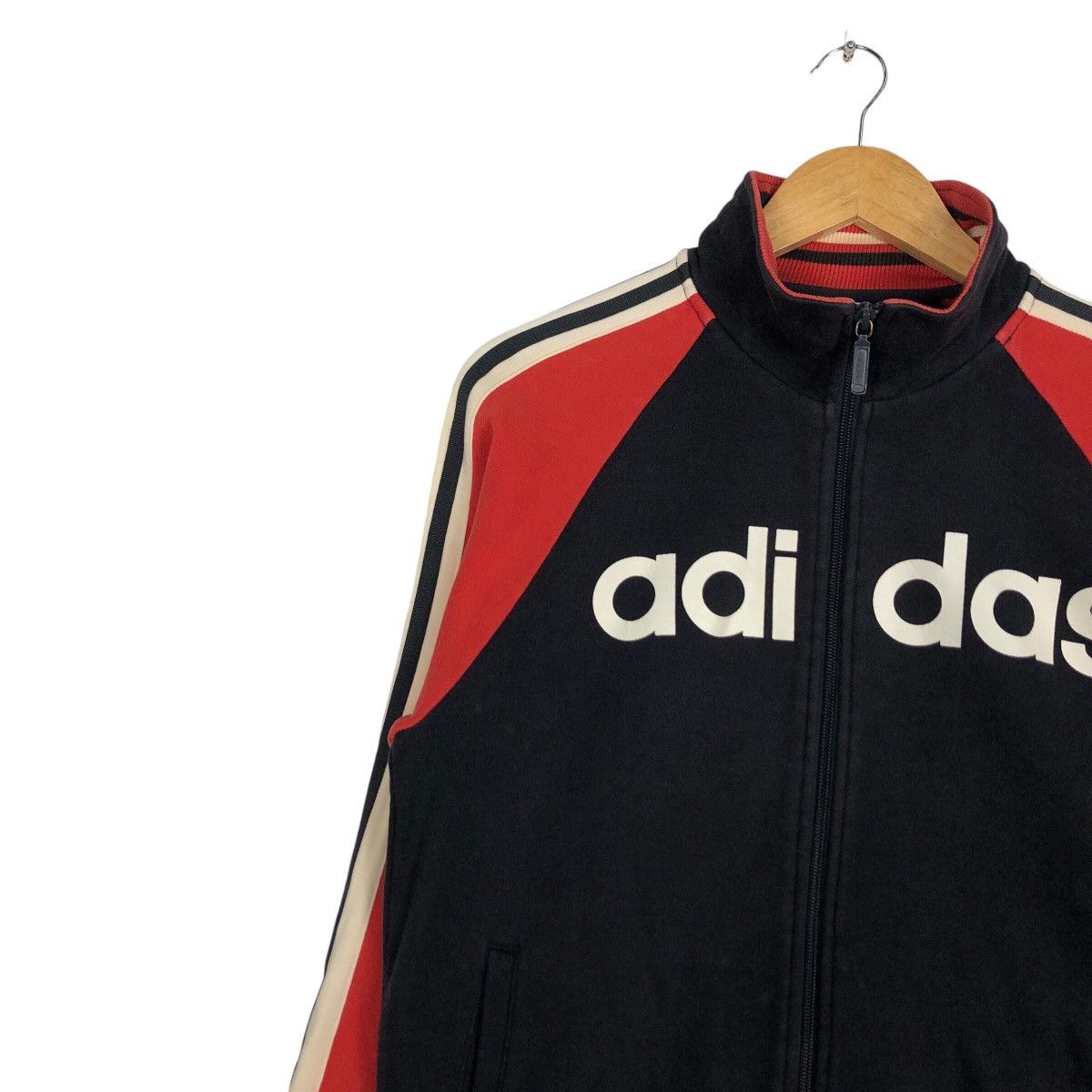 Adidas Adidas Vintage Three Stripe Sweater Jacket 90s Streetwear Size US S / EU 44-46 / 1 - 6 Thumbnail