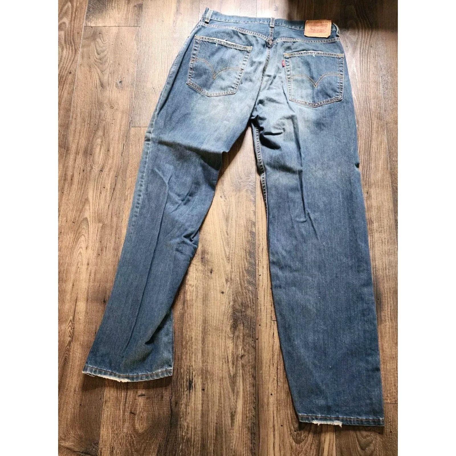 Levi's VINTAGE 90s LEVIS 569 RELAXED FIT STRAIGHT LEG BLUE JEANS MENS SIZE 34 Size US 34 / EU 50 - 2 Thumbnail