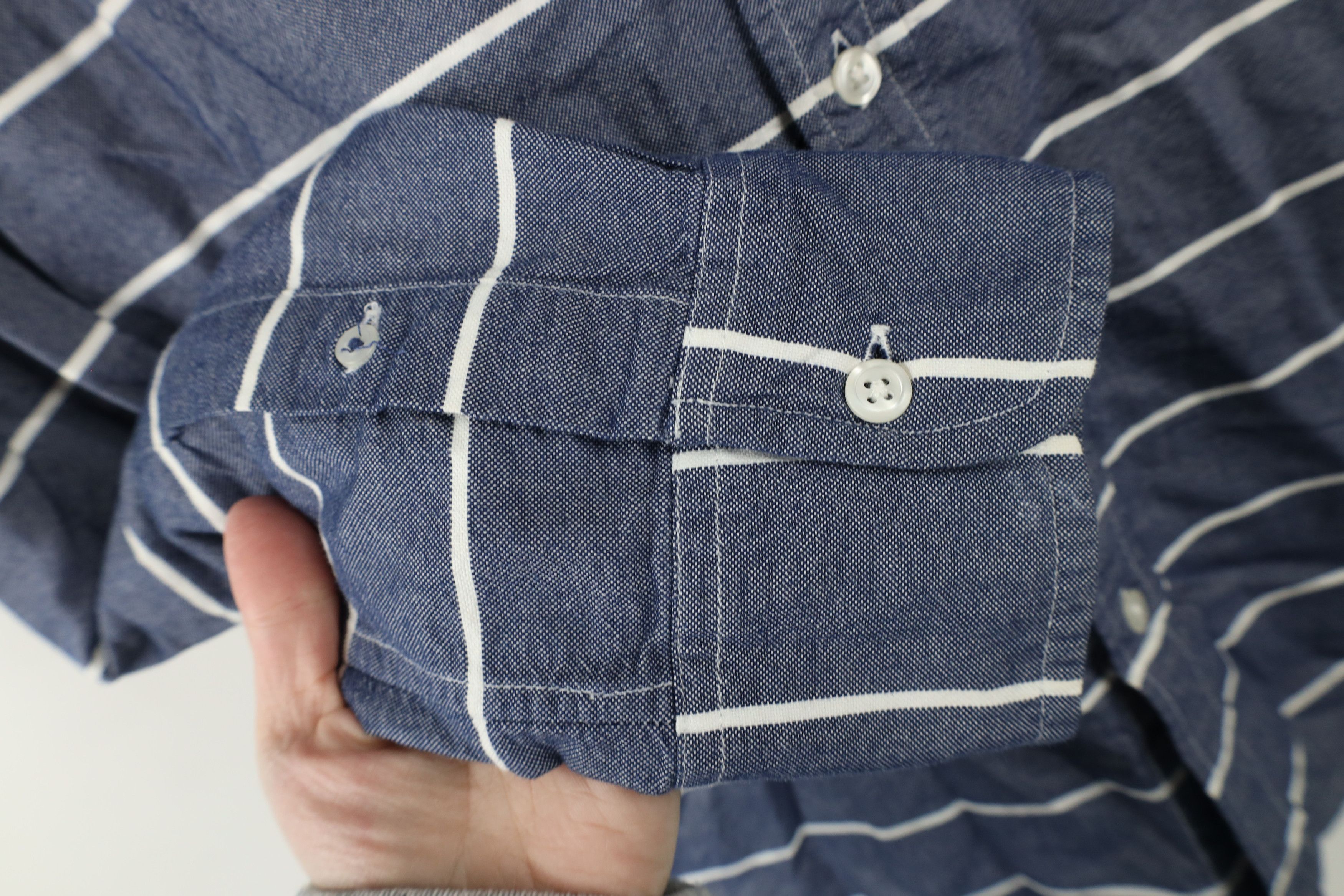 Bonobos × Vintage Bonobos Fit Striped Washed Oxford Collared Button Down Shirt Size US S / EU 44-46 / 1 - 4 Thumbnail