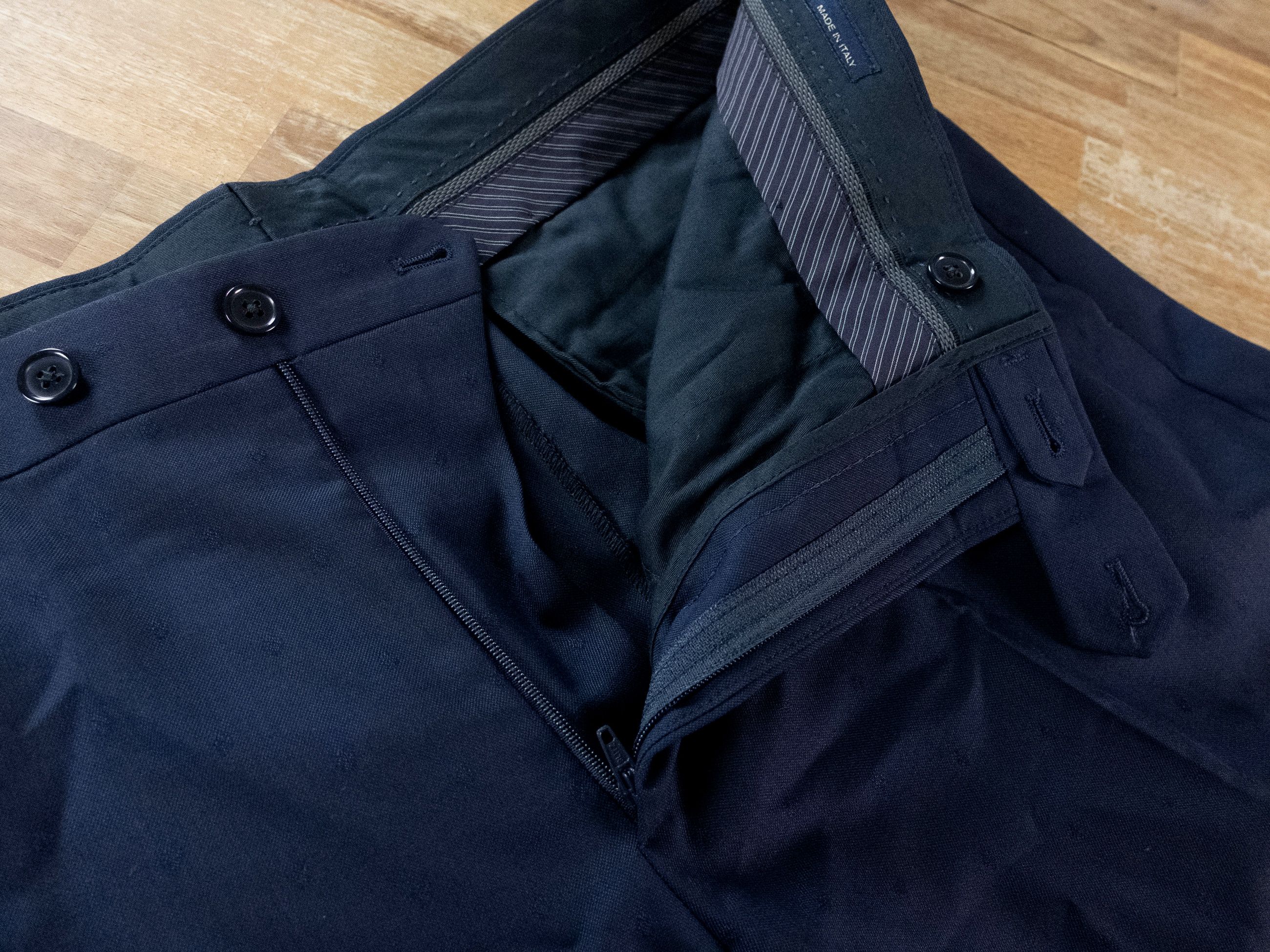 Lardini LARDINI navy blue cotton wool tuxedo Size 40 US / 50 IT Size 40R - 17 Thumbnail