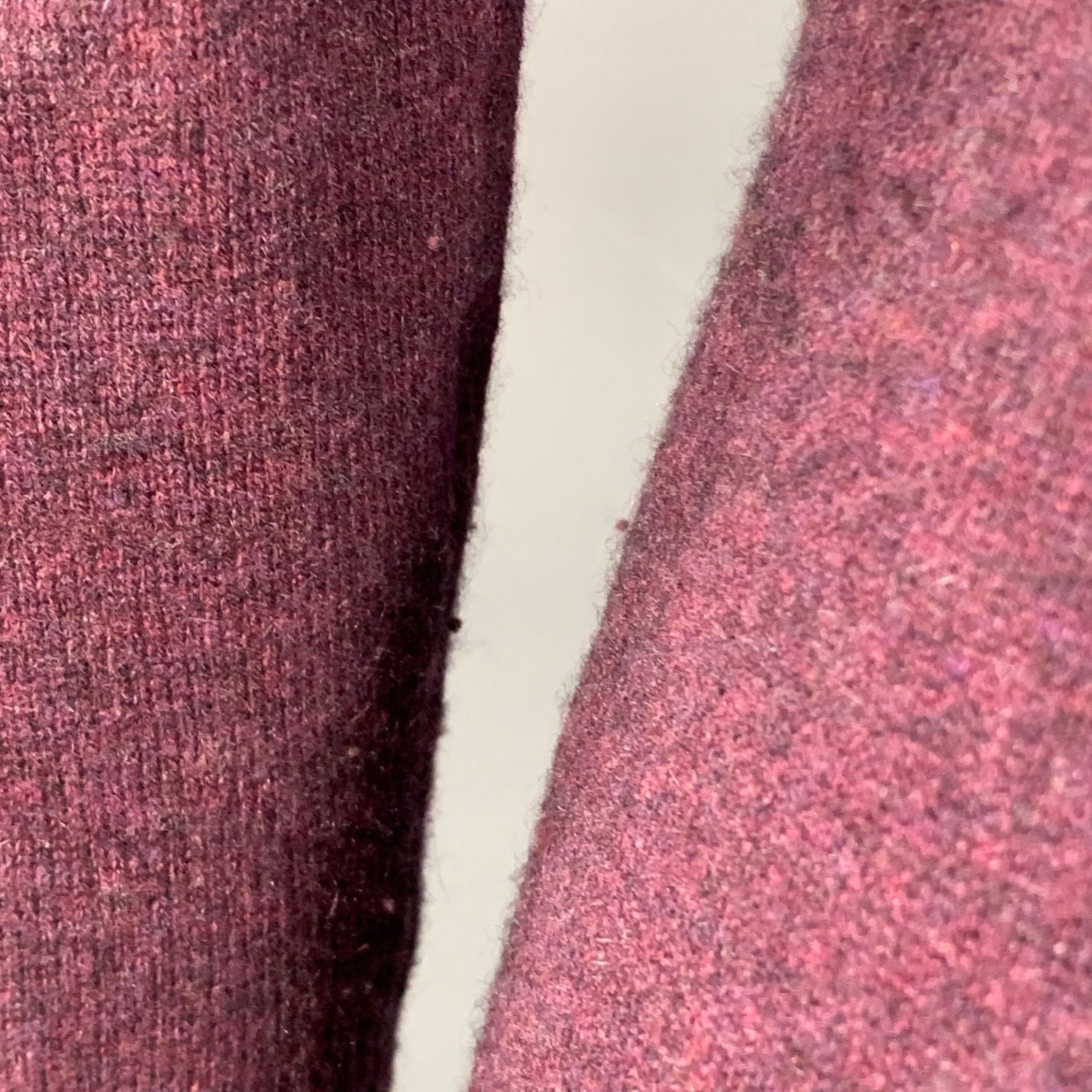 Other FORTE Maroon Melange Cashmere V-Neck Mini Sweater Dress Size XS / US 0-2 / IT 36-38 - 7 Thumbnail