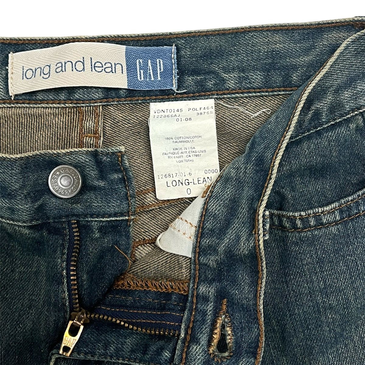 Gap × Vintage Gap Vintage Long & Lean Made In USA Size 25" / US 0 / IT 36 - 6 Thumbnail