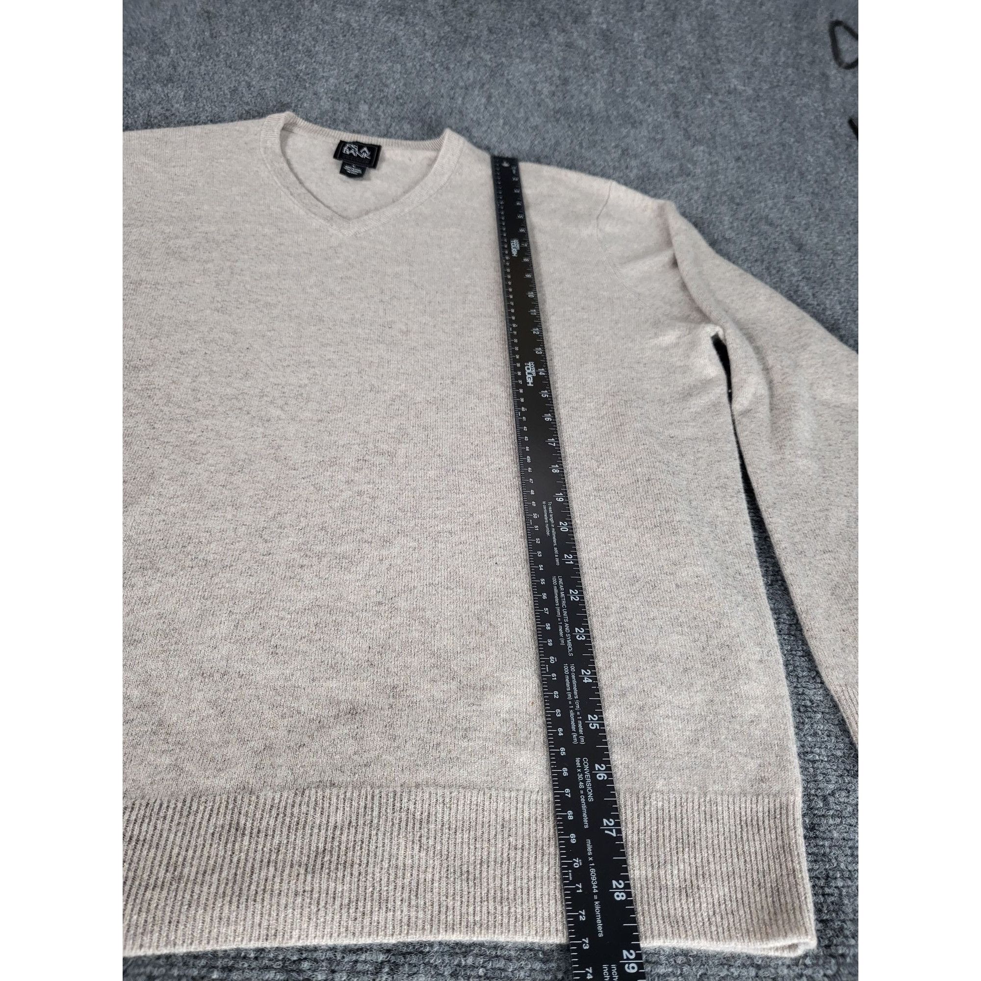 Jos. A. Bank Jos A. Bank Traveler Cashmere Sweater Men Sz XL Tight Knit V Size US XL / EU 56 / 4 - 3 Thumbnail