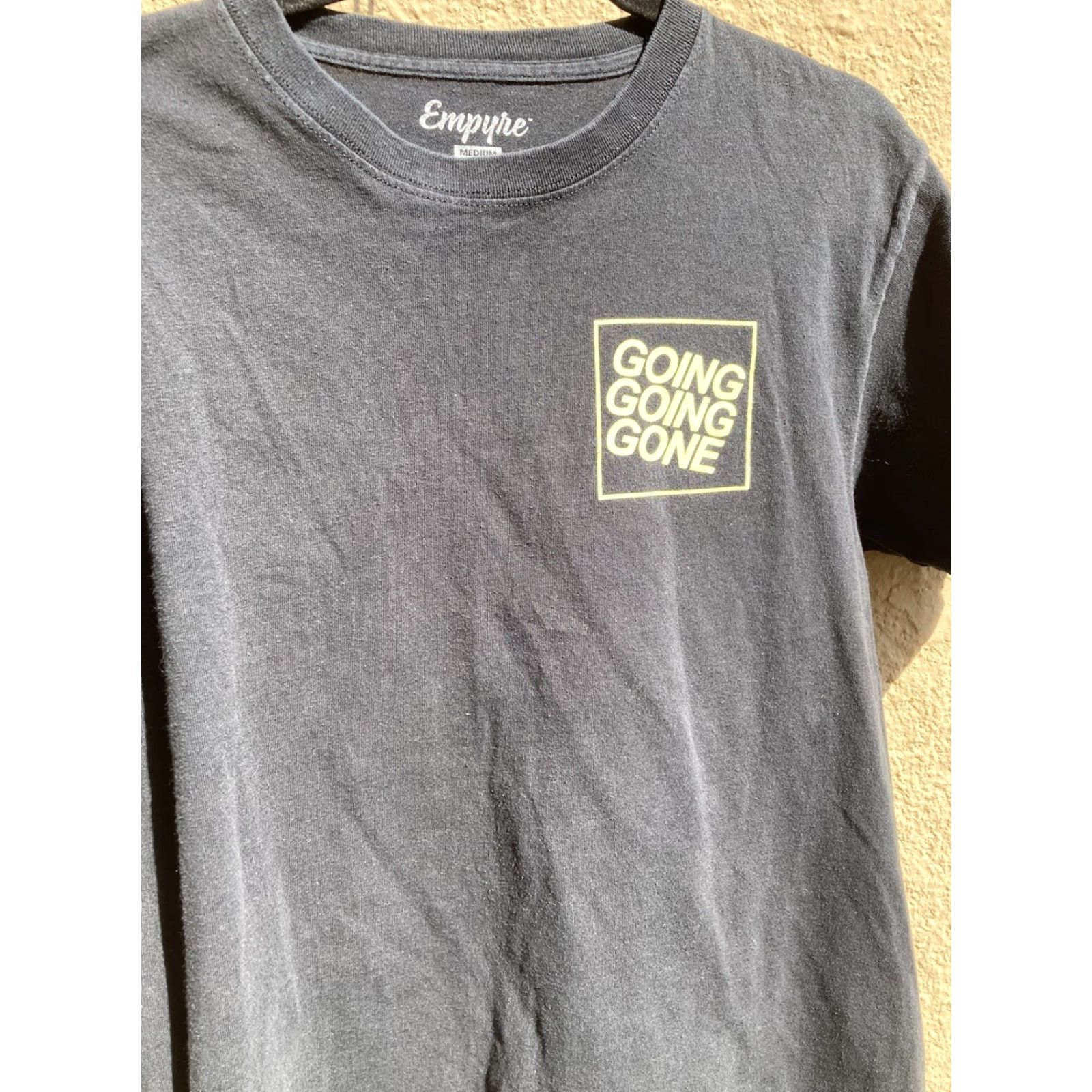 Empyre Empyre Black Going Gone Logo T-Shirt Mens Medium Cotton Crew Short Sleeve 100% Cotton Size US M / EU 48-50 / 2 - 7 Thumbnail