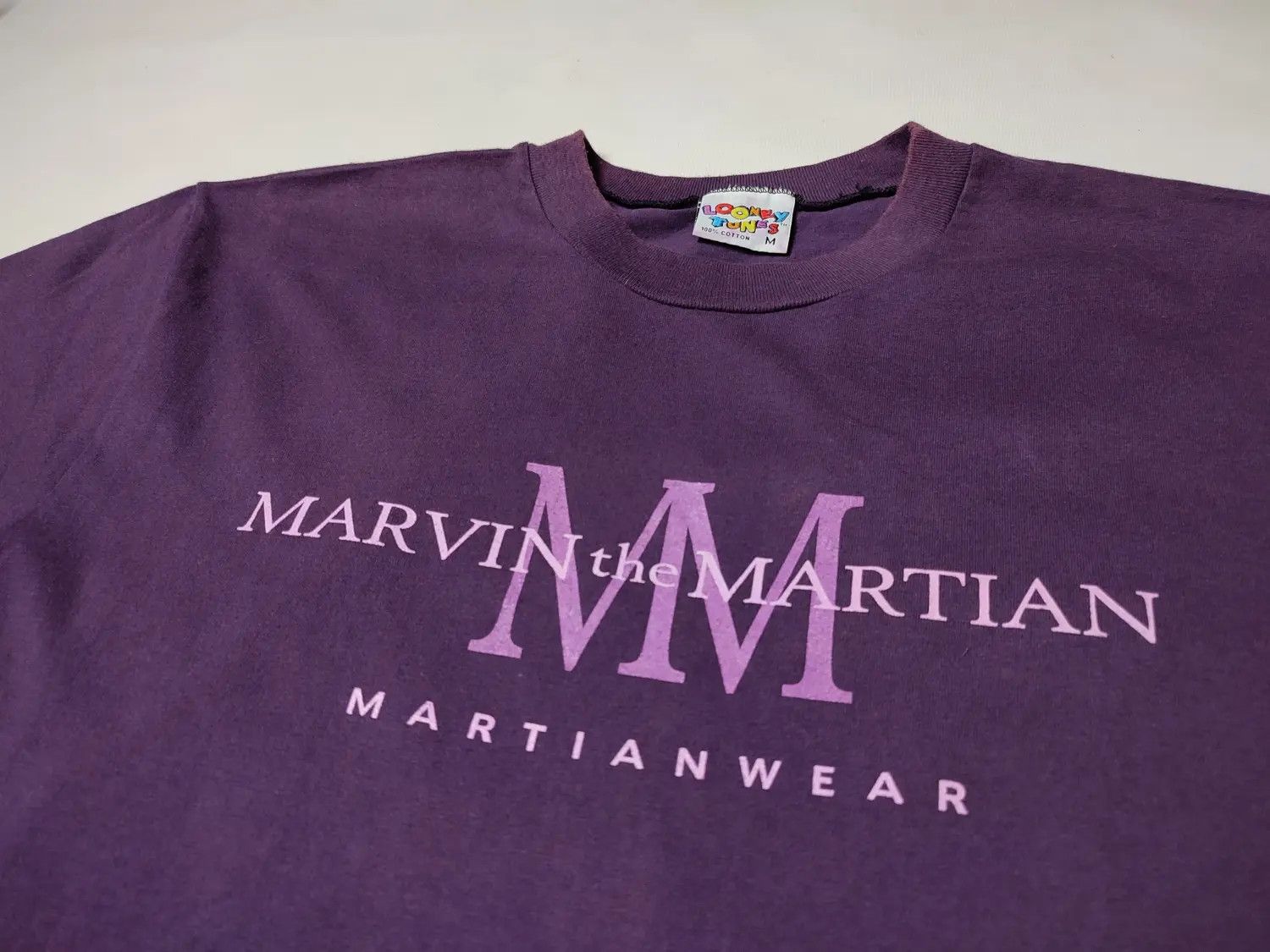 Vintage × Warner Bros Vintage Cartoon Marvin the martian T-shirt Size US M / EU 48-50 / 2 - 11 Thumbnail