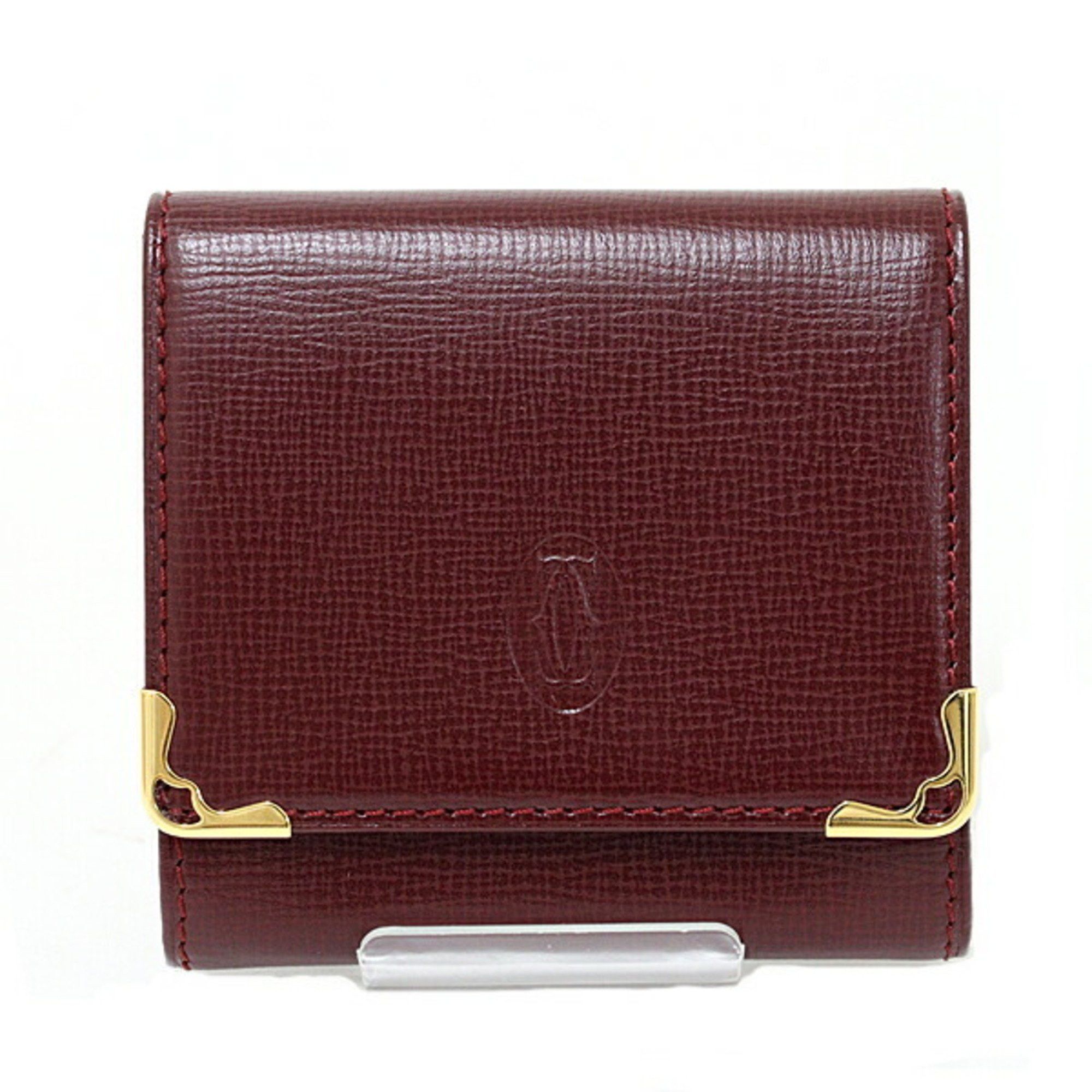 Cartier Cartier Must Line Coin Case Leather L3000158 Bordeaux Size ONE SIZE - 1 Thumbnail