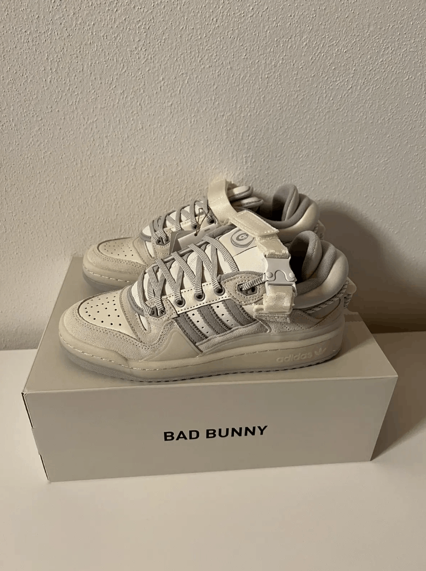 Bad Bunny x Adidas Forum Low Buckle White Beige W US 6 1/2