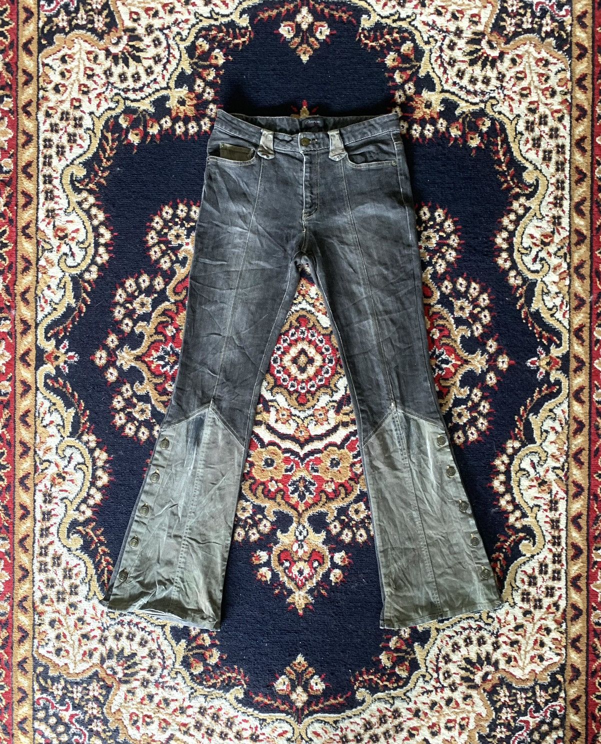 Japanese Brand Vintage Flare ORIRIN Bootcut Side Button Leg Denim Size 28" / US 6 / IT 42 - 1 Thumbnail