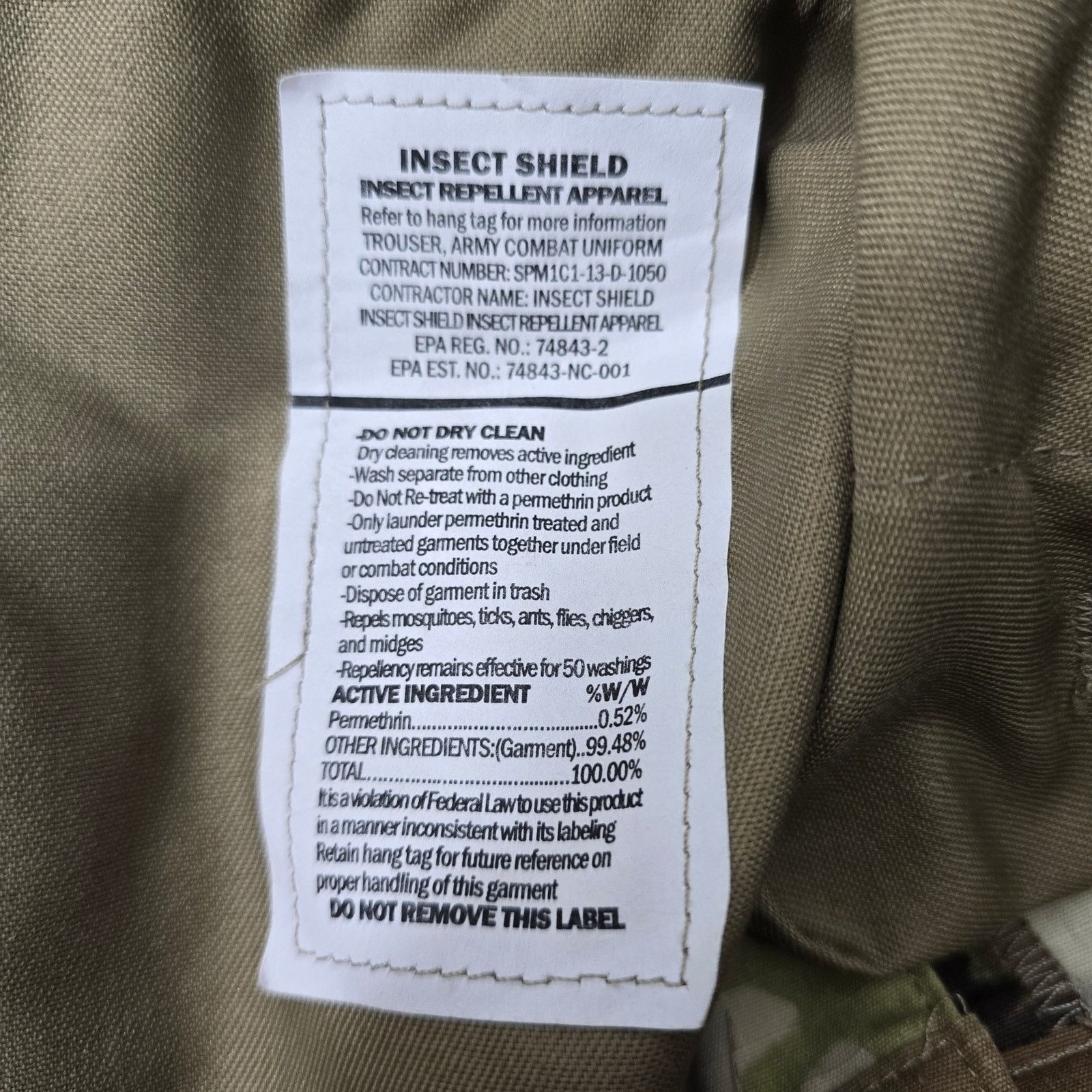 Other Green Camo Cargo Army Combat Uniform Pants Medium Regular Size US 33 - 8 Thumbnail