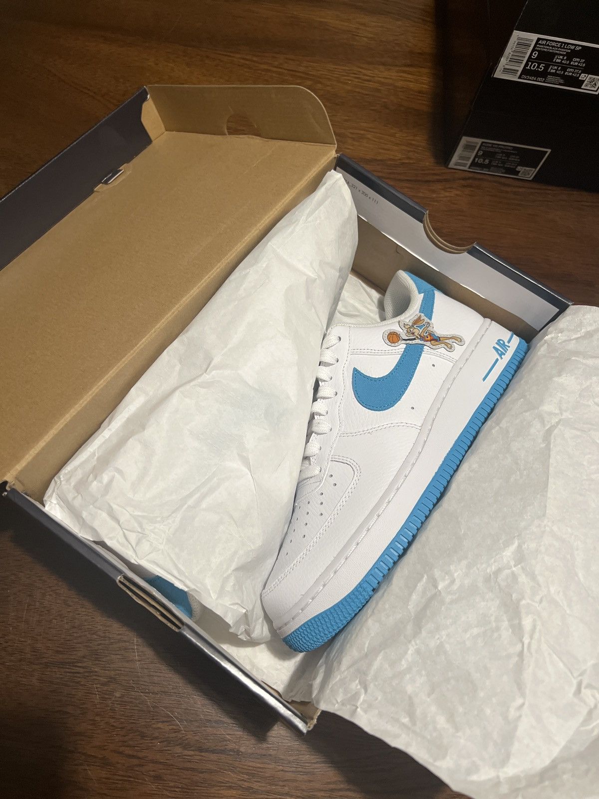 Nike Space Jam x Nike Air Force 1'07 Low 'Hare' Size US 8.5 / EU 41-42 - 13 Thumbnail