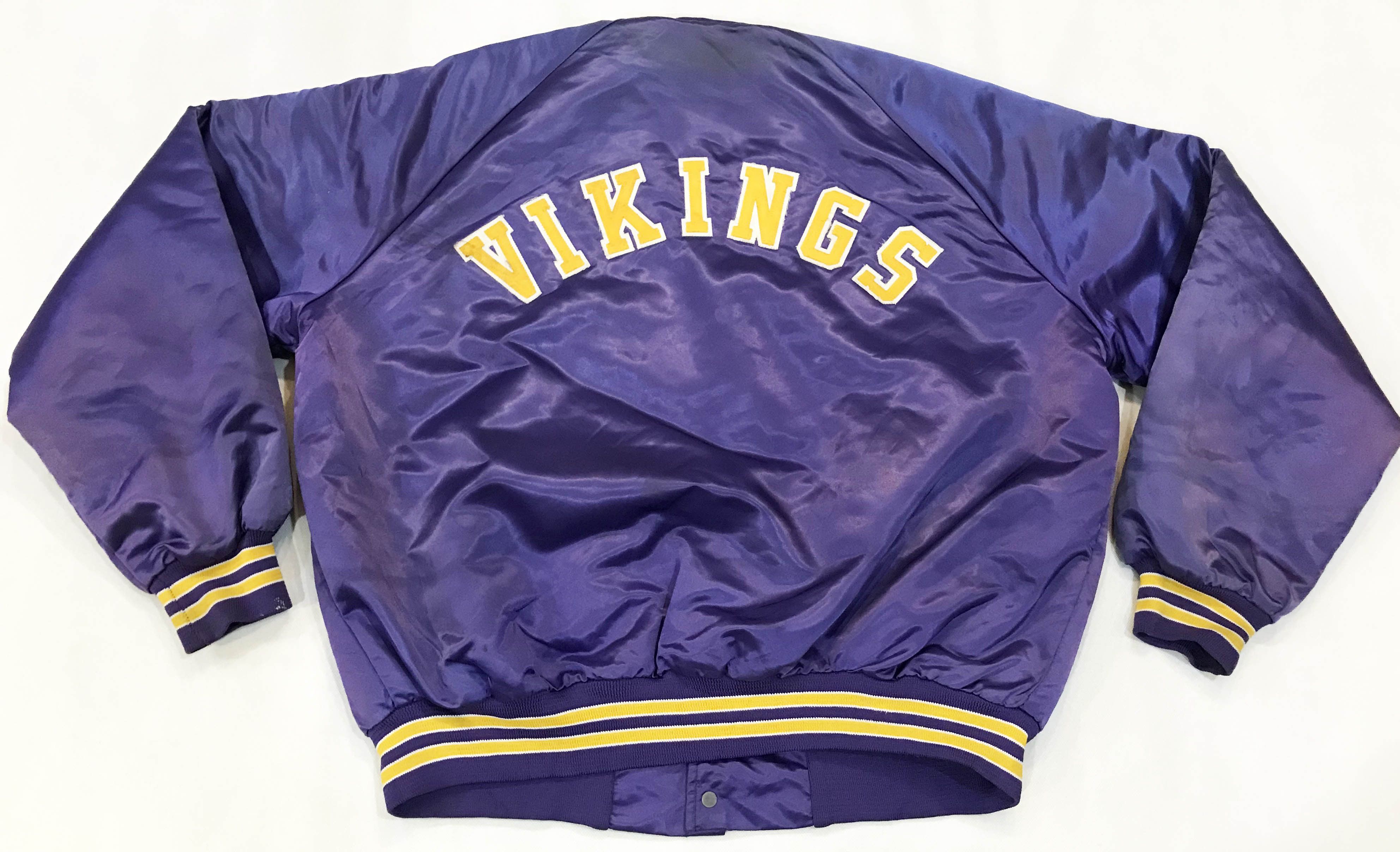 Vintage Chalk Line Team NFL Nylon Minnesota Vikings Jacket Size Medium