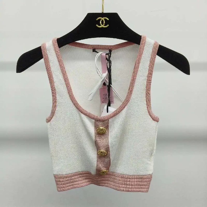 Balmain Balmain White Women's Crop Top with Buttons 0089 Size M / US 6-8 / IT 42-44 - 1 Thumbnail