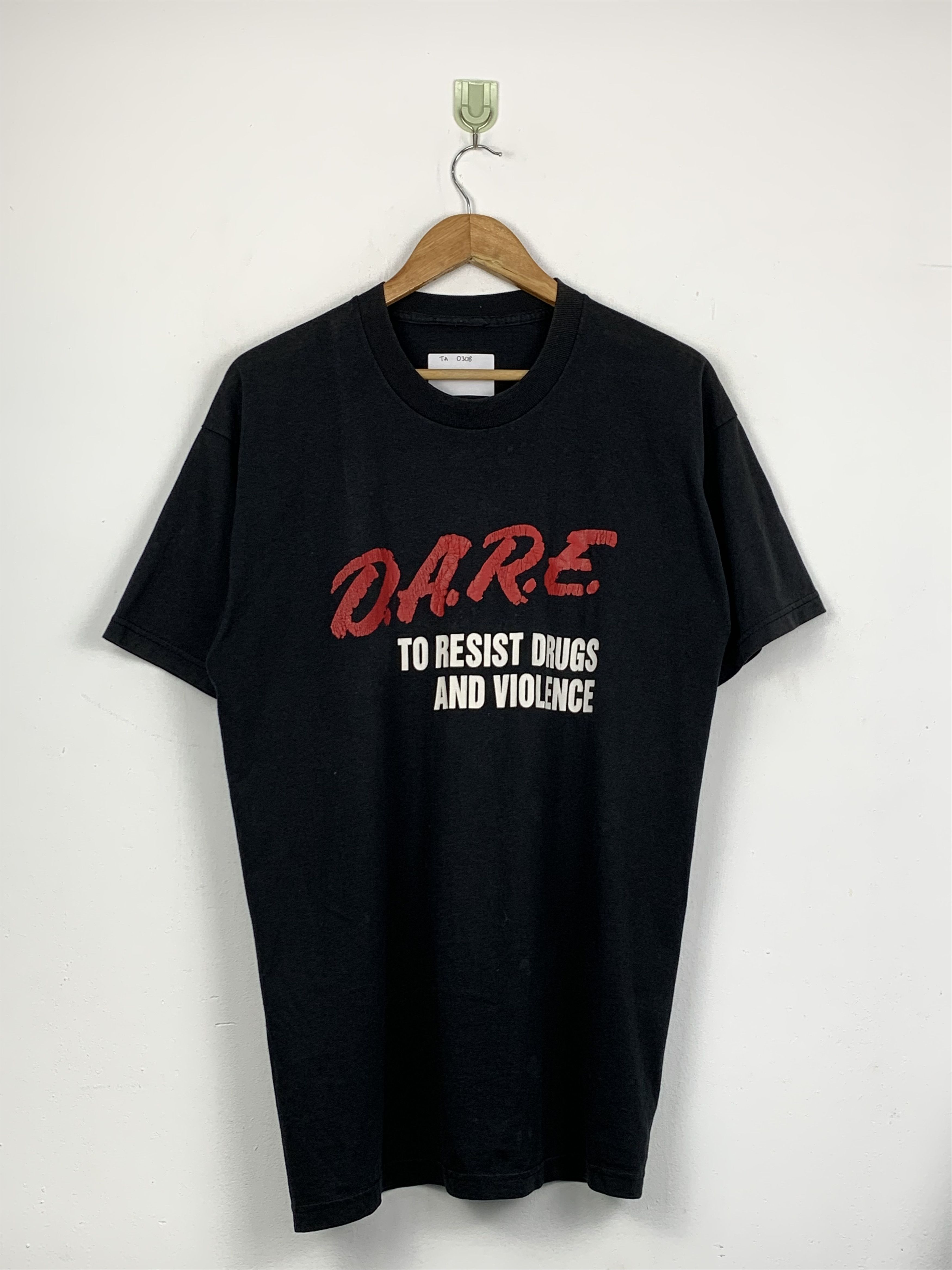 D.A.R.E Vintage D.A.R.E. Big Logo Short Sleeve T Shirt TA0308 Size US M / EU 48-50 / 2 - 1 Thumbnail