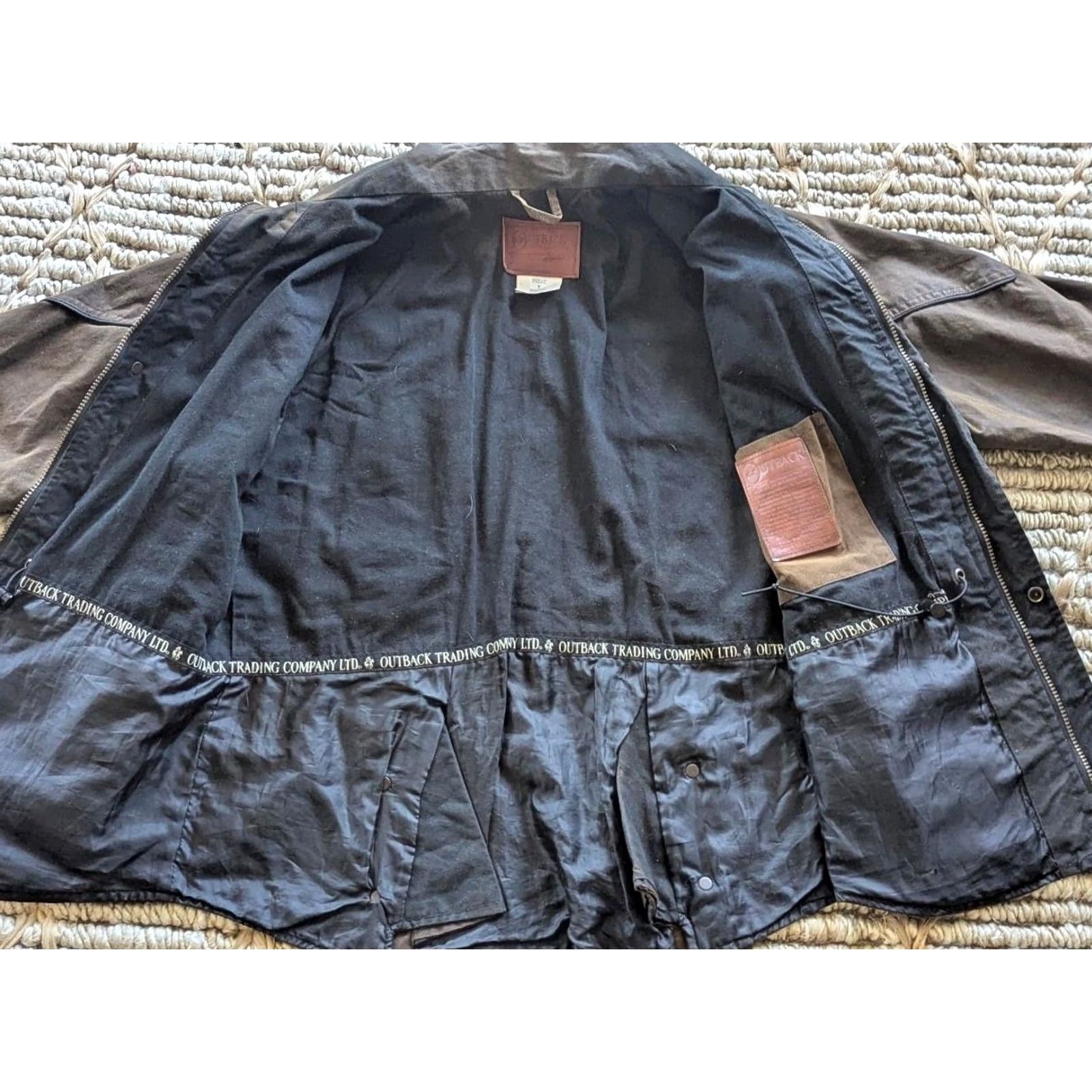 Vintage VINTAGE Outback Waxed Jacket Coat Mens S Brown Waxed Cotton Shell Coat Mad Max Theme Brown 38-40 Chest Size US S / EU 44-46 / 1 - 7 Thumbnail