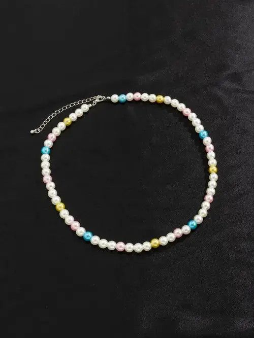 Hypebeast Retro Punk Necklace Pearl Choker Size ONE SIZE - 4 Thumbnail