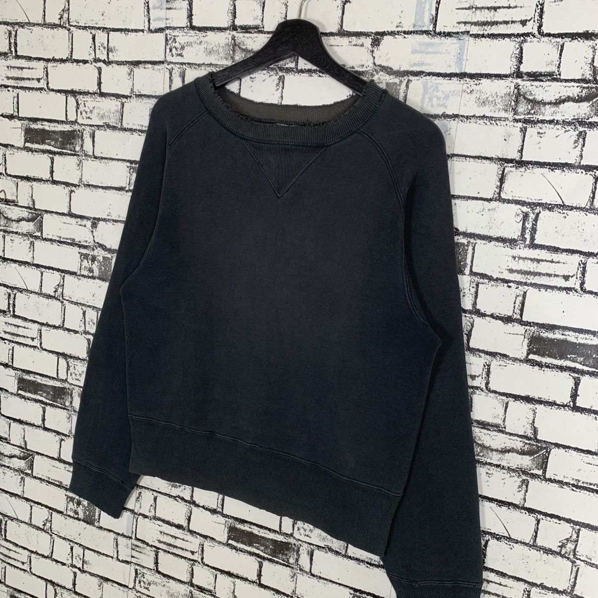 Sugar Cane Vintage Cheswick Plain Sweatshirt Double V Neck Sweatshirt Size US M / EU 48-50 / 2 - 2 Thumbnail