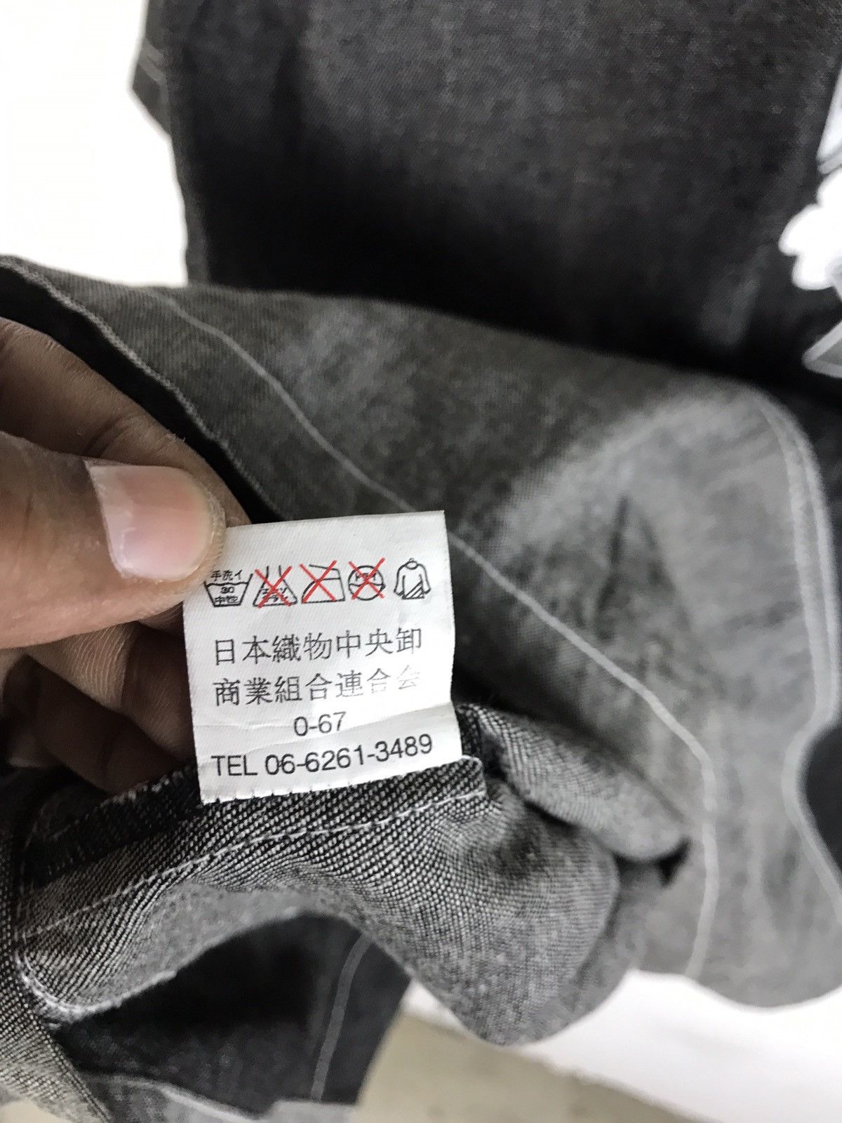 Kansai Yamamoto Vintage Kansai Man Kanji Embroidery Denim Shirt Size US L / EU 52-54 / 3 - 13 Thumbnail