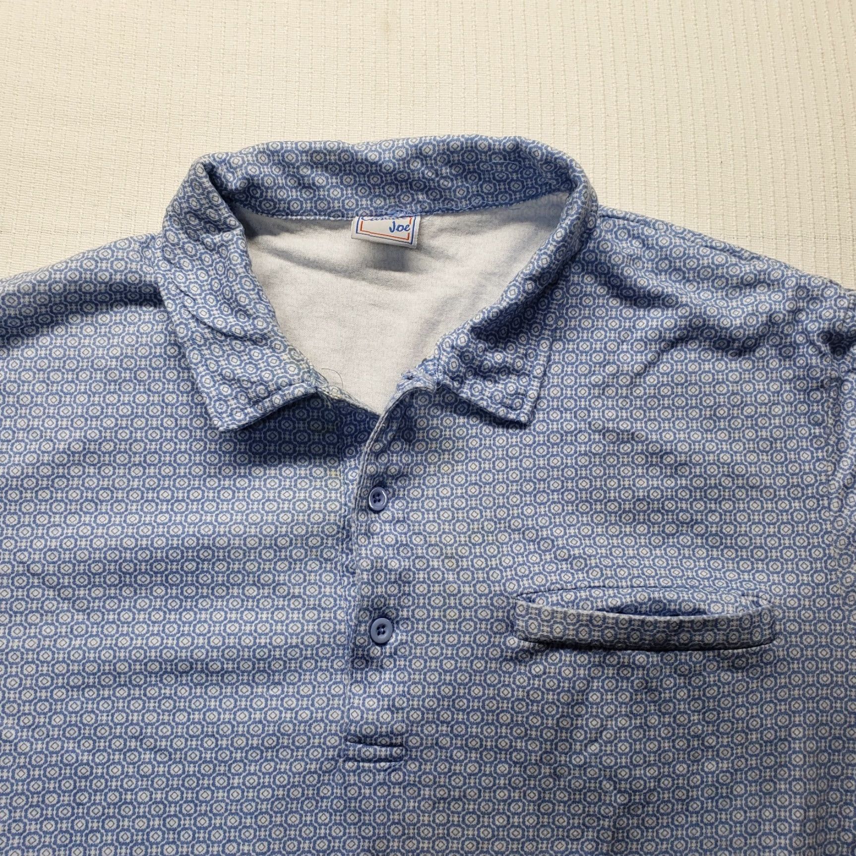 Haband Haband Camel Joe Polo Shirt Men Large Blue Short Sleeve Golf Shirt Adult Large blue Camels Joe Polo Shirt Men Large Golf Shirt Size US L / EU 52-54 / 3 - 2 Thumbnail