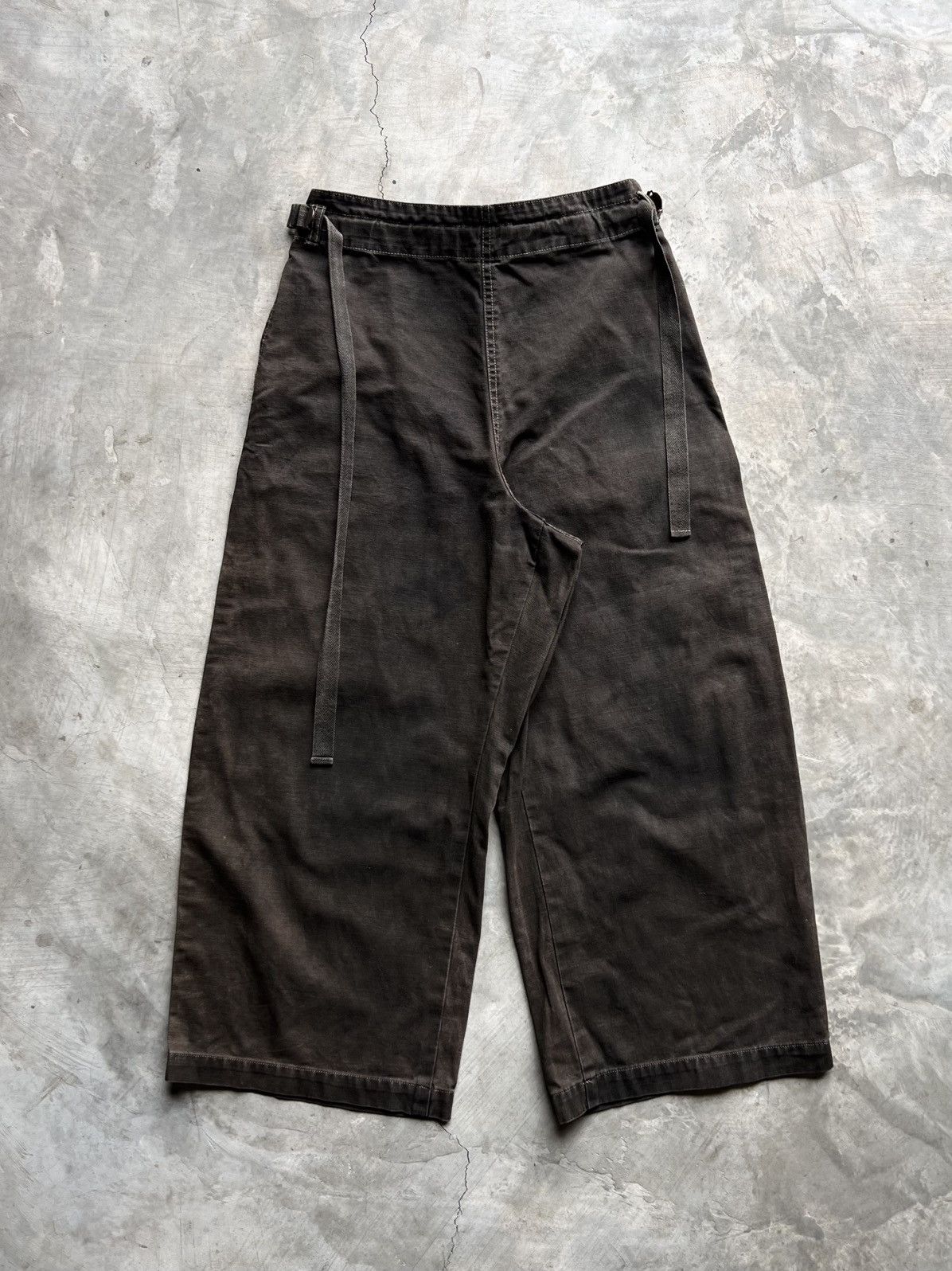 Issey Miyake Plantation Issey Miyake Faded Wide Leg Trousers Size US 32 / EU 48 - 12 Thumbnail