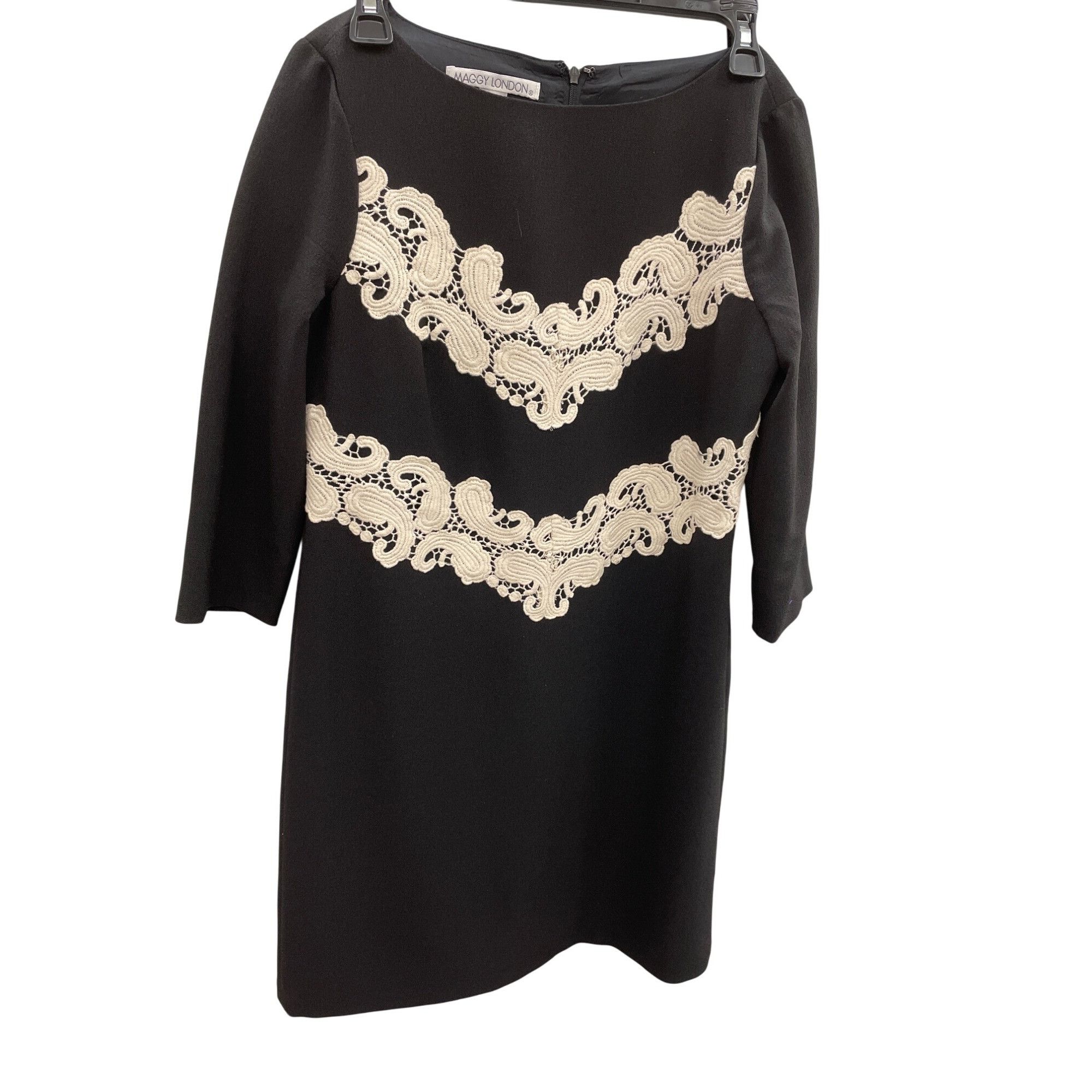 chinese dress ladies FLUTTER SLEEVE LACE MIDI – Maggy London main image 0