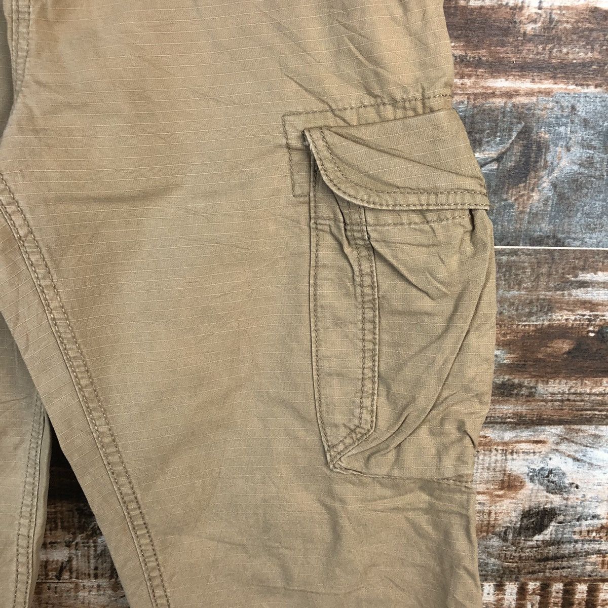 Japanese Brand DL Gap Brown Cargo Utility Multipocket Pants #C699 Size US 31 - 10 Thumbnail
