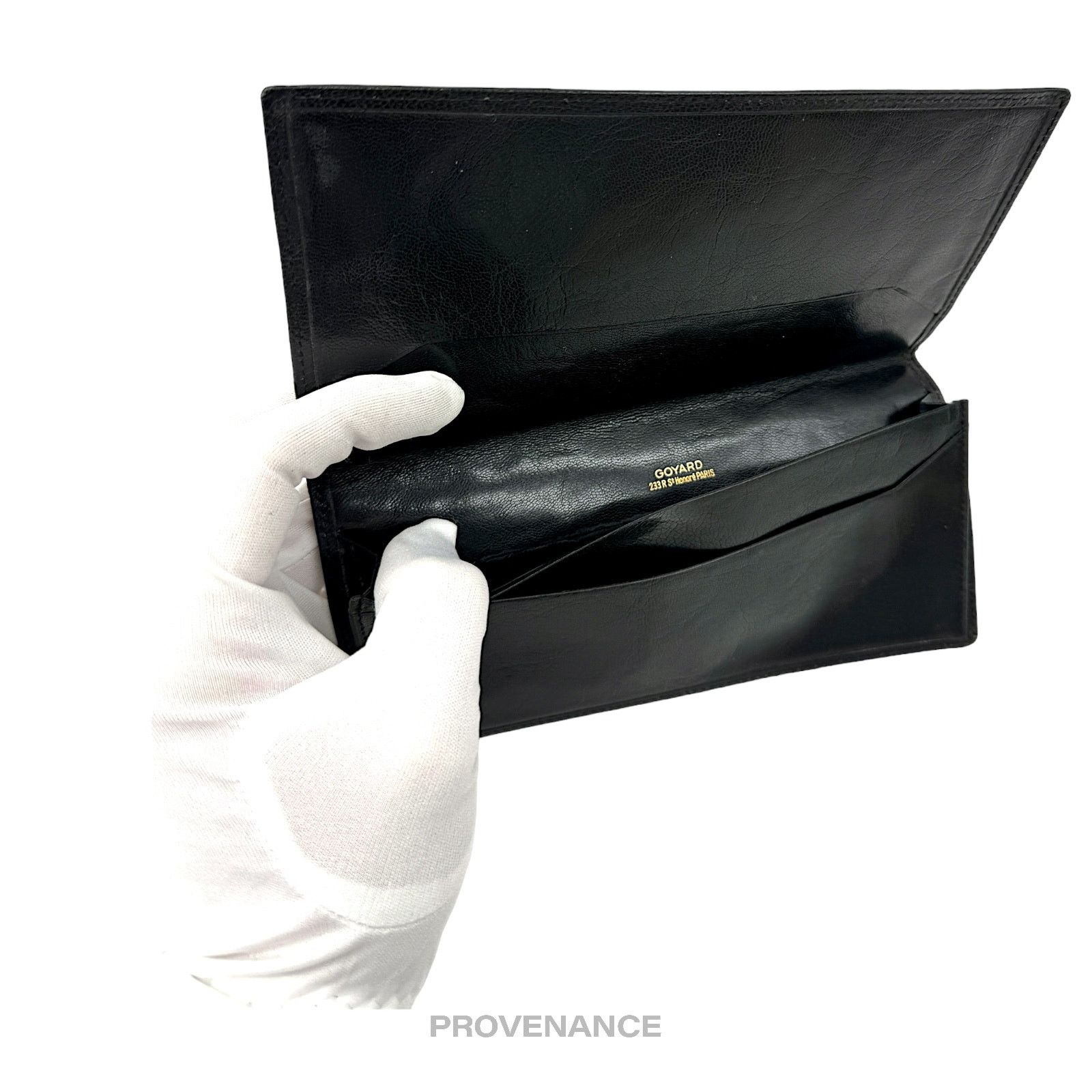 Goyard 🔴 Goyard Long Wallet - Black Jacquard Goyardine Size ONE SIZE - 7 Thumbnail