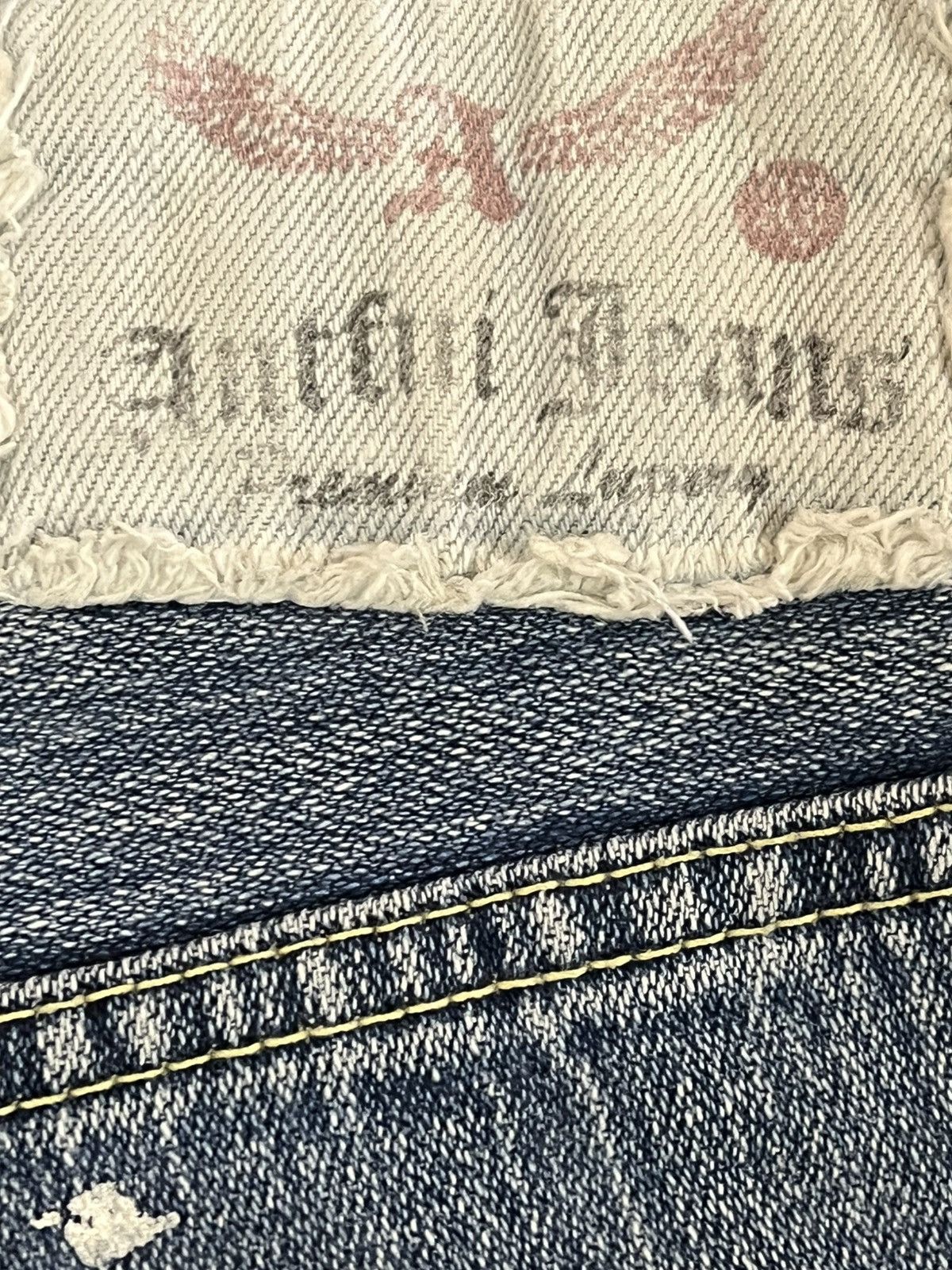 Other Vintahe Antfui Jeans Eagle Wing Printed Denim Size US 31 - 13 Thumbnail