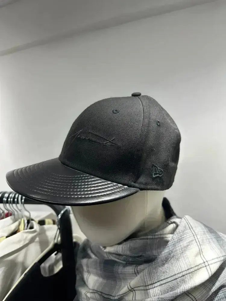 Yohji Yamamoto Sz 7.1/4 Leather Joint Logo Baseball Hat-2505 Size ONE SIZE - 2 Thumbnail