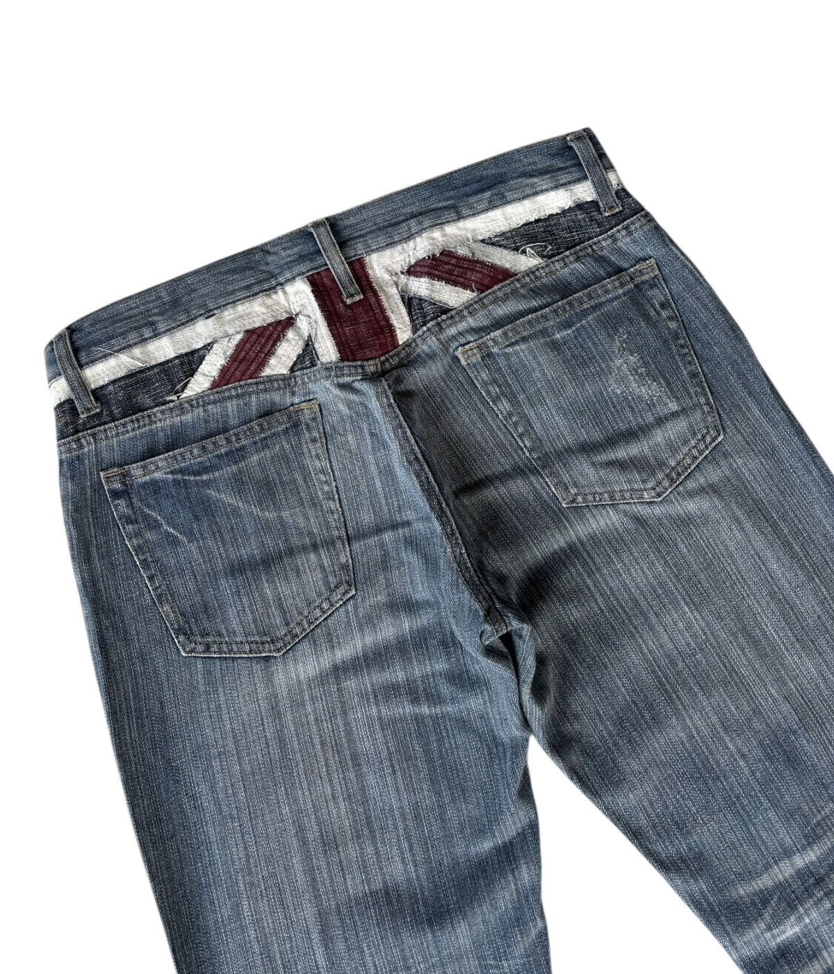Hysteric Glamour × Le Grande Bleu (L.G.B.) × Undercover Vintage Semantic Design Patchwork Distressed Denim Jean Size US 33 - 6 Thumbnail