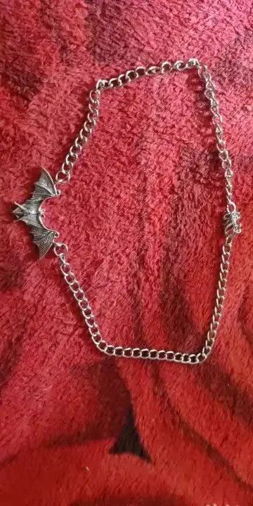 Jewelry Punk Gothic Bat Chain Necklace Size ONE SIZE - 5 Thumbnail