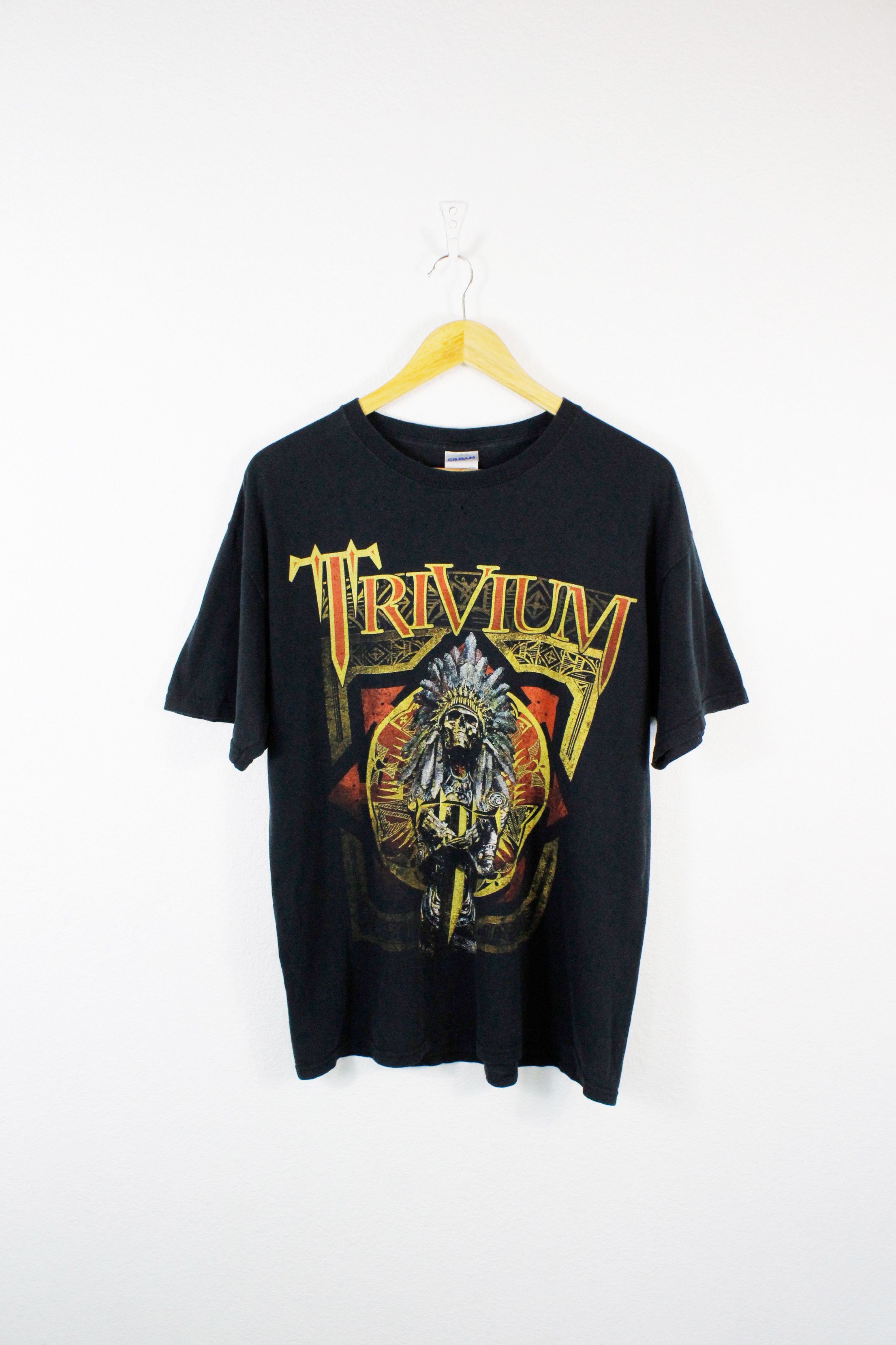 Band Tees × Vintage Vintage Trivium Band Merch Graphic Tee T-shirt Y2K Size US L / EU 52-54 / 3 - 1 Thumbnail