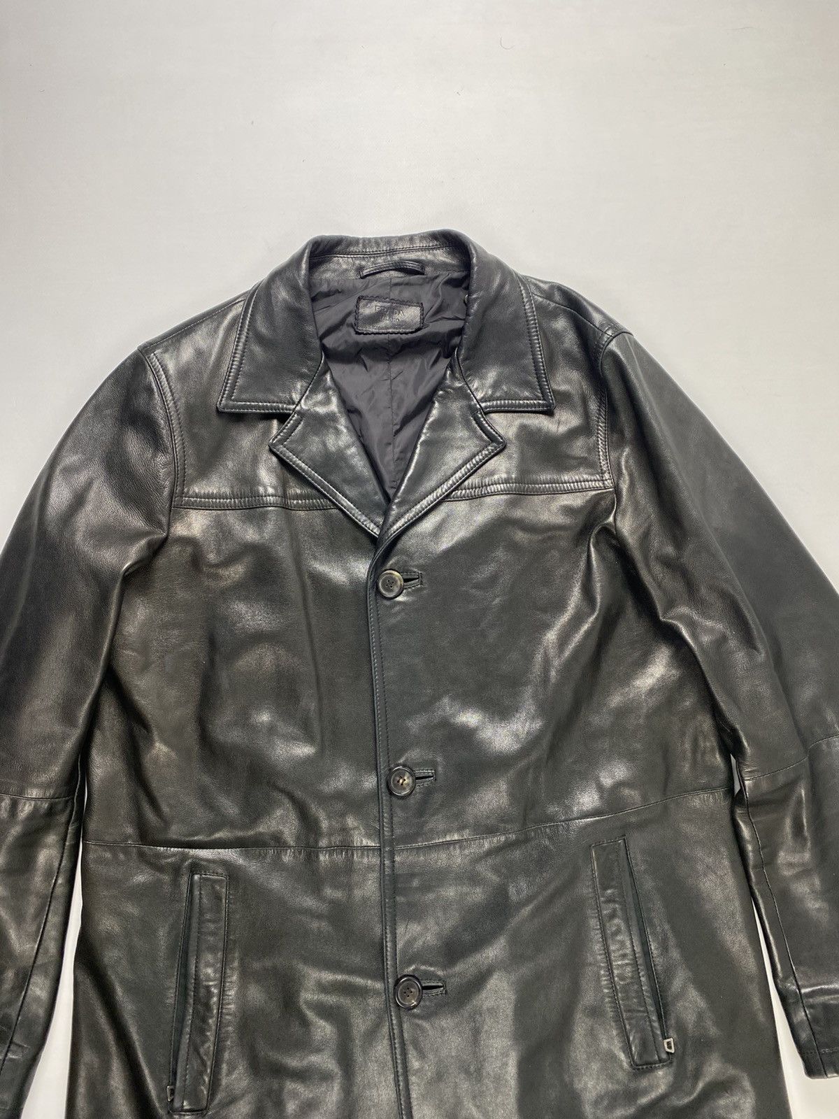 Prada Prada Leather Jacket, Coat + Neylon Vest Size US XL / EU 56 / 4 - 3 Thumbnail