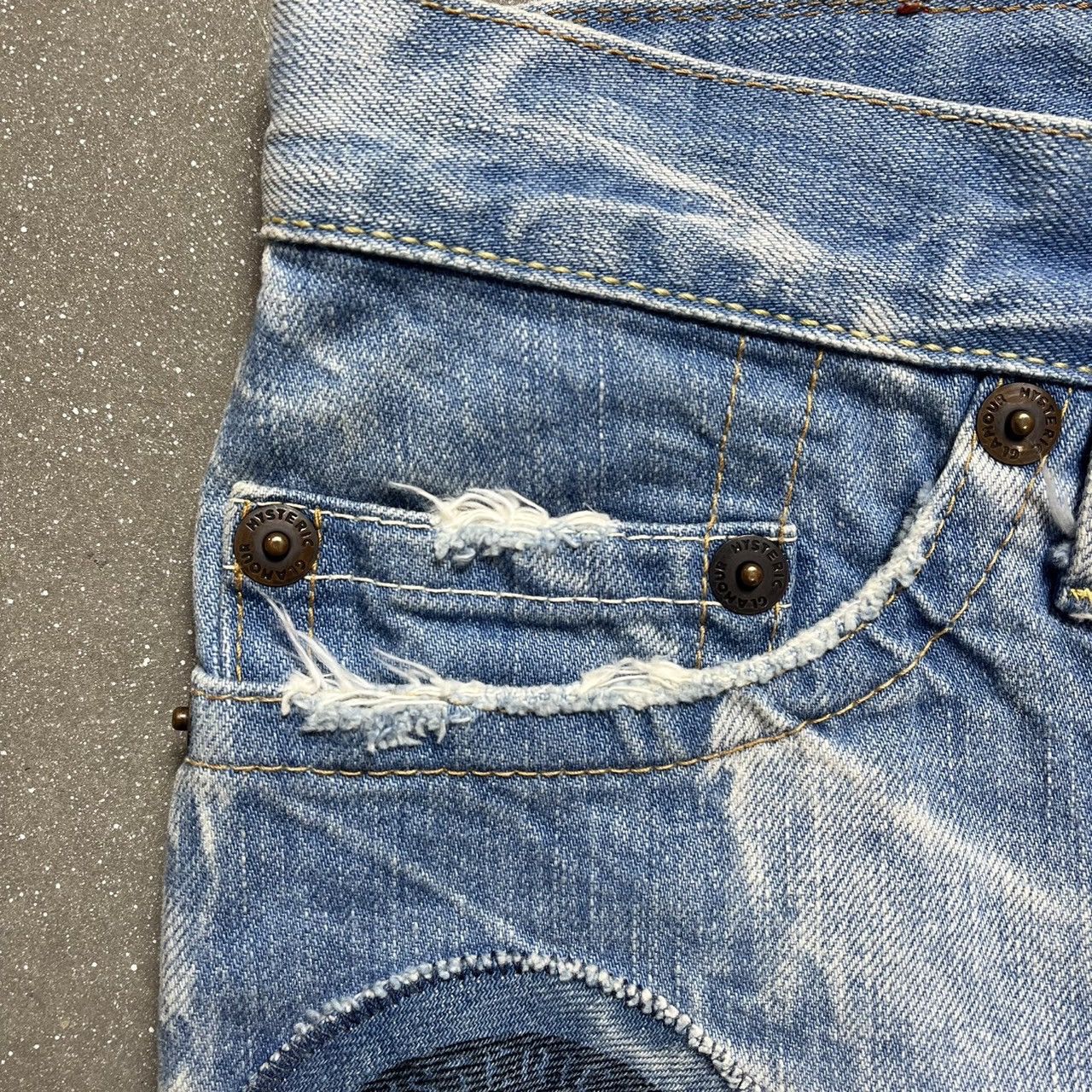 Hysteric Glamour × Le Grande Bleu (L.G.B.) Hysteric Glamour Denim Mini Skirt Size 31" - 6 Thumbnail